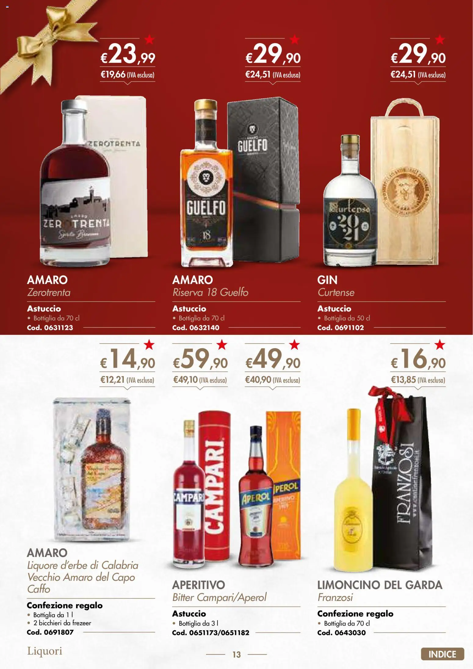 Volantino Italmark del 10.11.2025 | Pagina: 15 | Prodotti: Astuccio, Liquore, Bottiglia, Amaro