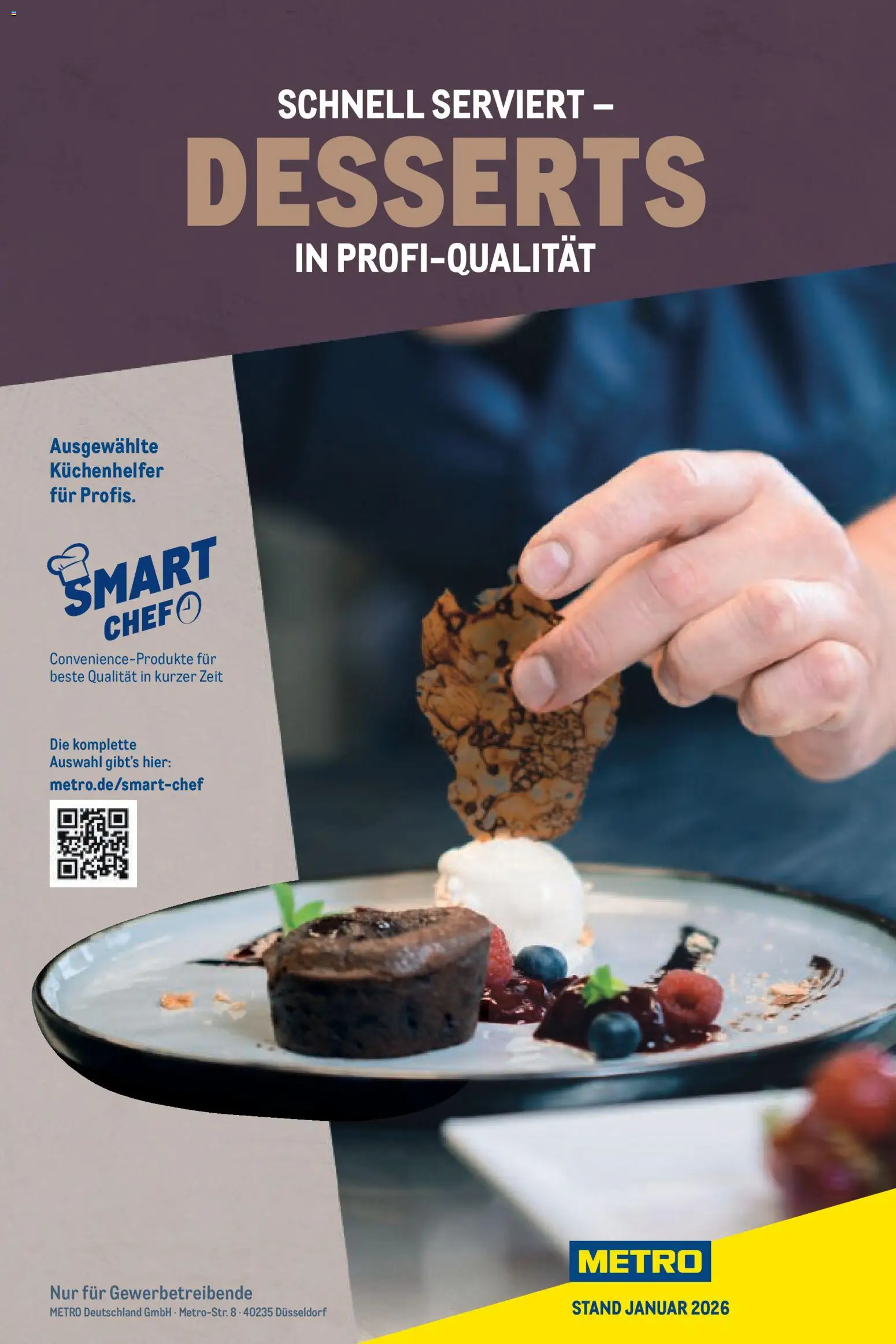 Metro Smart Chef Desserts – gültig ab 01.01.2026 | Seite: 1