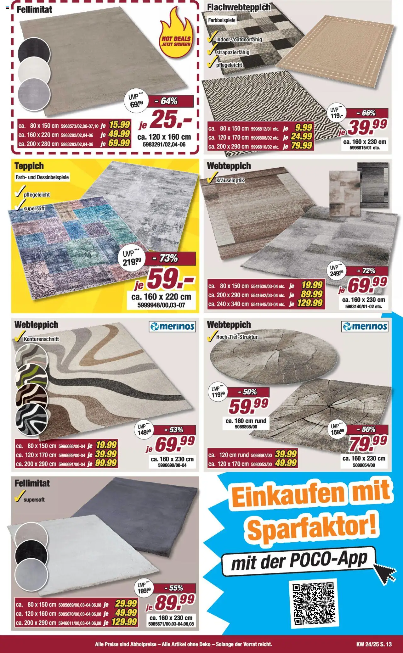 Poco Prospekt 	 - gültig ab dem 07.06.2025 | Seite: 13 | Produkte: Teppich