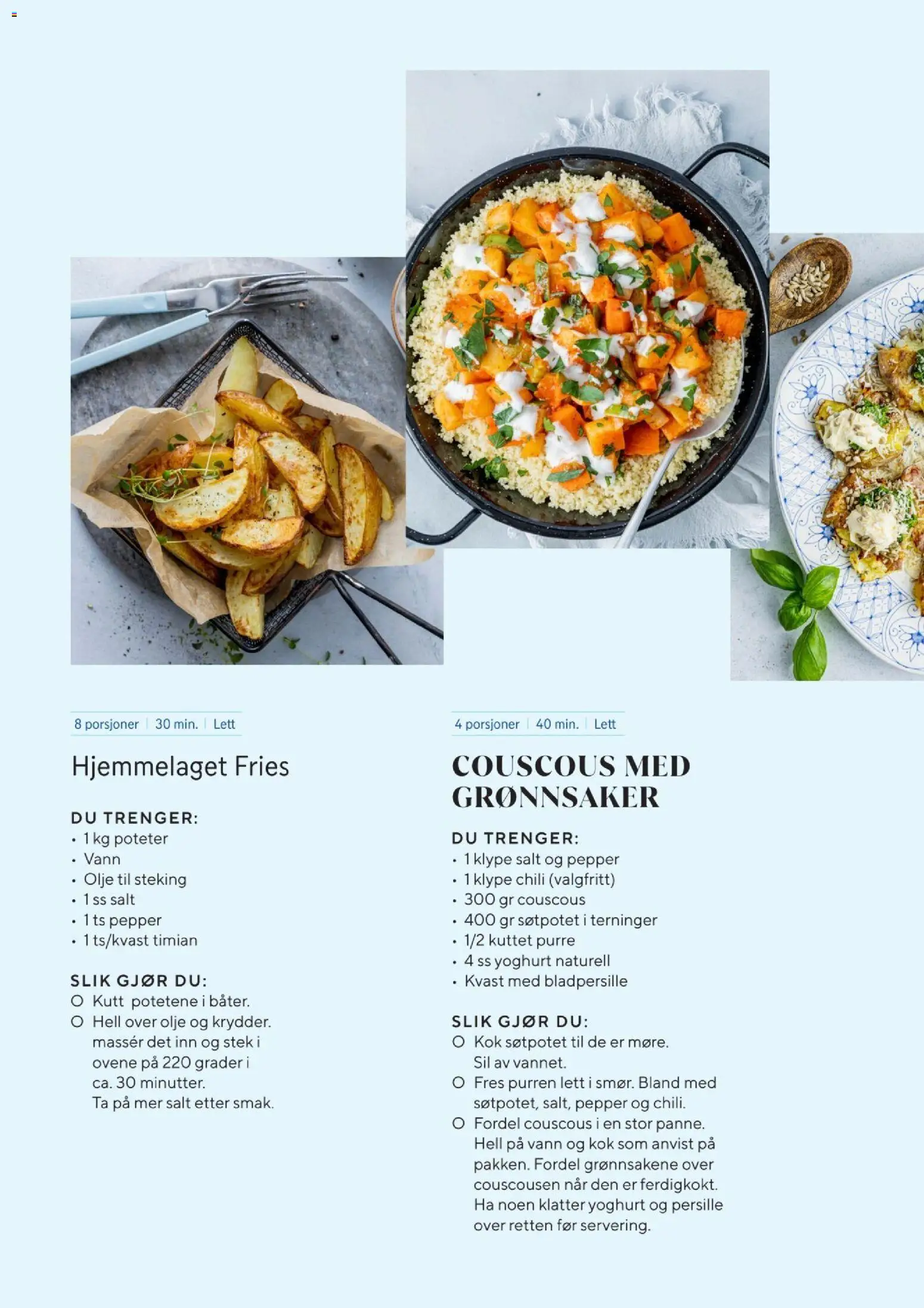 {H1} | Side: 16 | Produkter: Yoghurt, Couscous, Søtpotet, Суміш дитяча