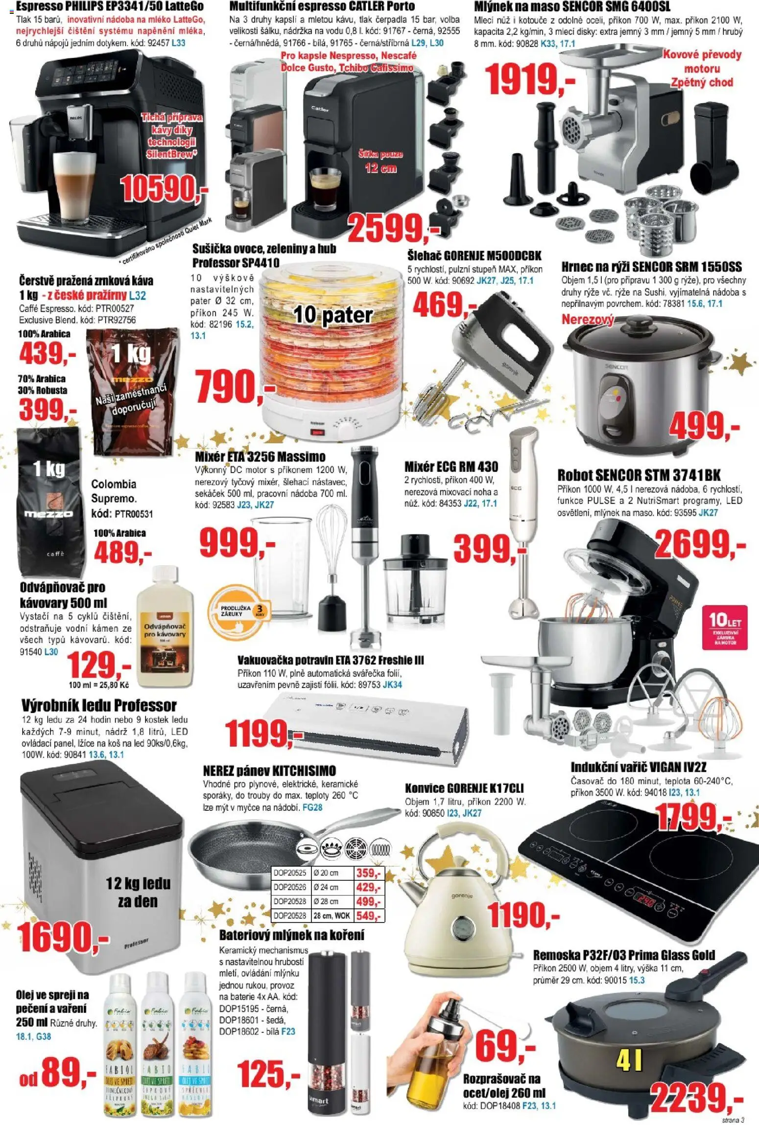 Eva supermarket leták od 03.12.2025 | Strana: 3 | Produkty: Lžíce, Nůž, Rozprašovač, LED