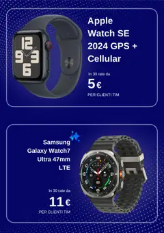 Volantino TIM del 23.07.2025 | Pagina: 8 | Prodotti: Samsung Galaxy, Apple Watch, Samsung