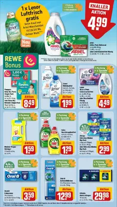 Fairy Geschirrspülmittel, versch. Sorten, je 450-ml-Fl. (1 l = 2.87) ab 19.10.2025 gültig | Seite: 27 | Produkte: Ariel, Wasser, Weichspüler, Waschmittel