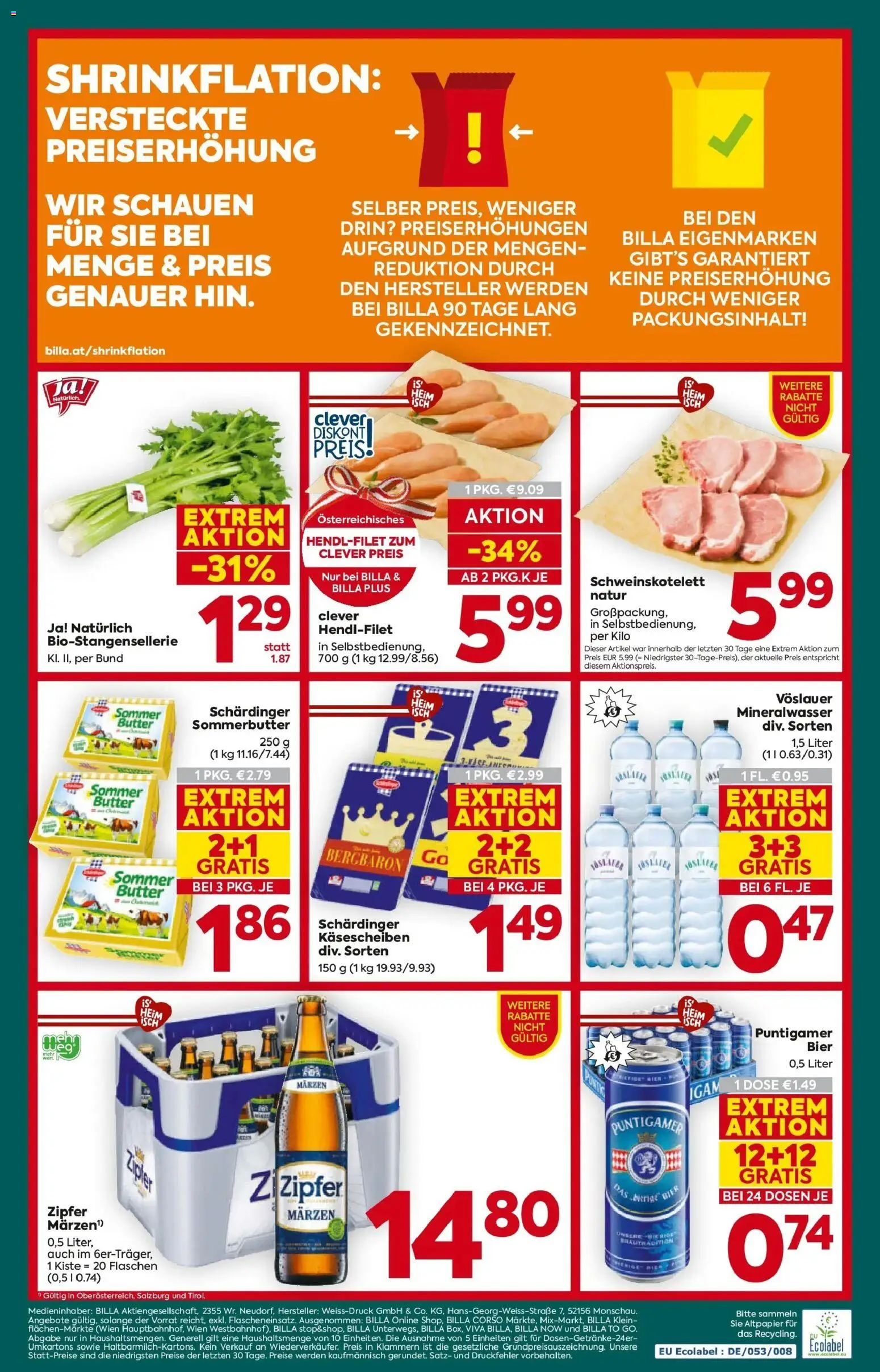 Billa Plus Flugblatt - Oberösterreich gültig ab 15.01.2026 | Seite: 20 | Produkte: Butter, Bier