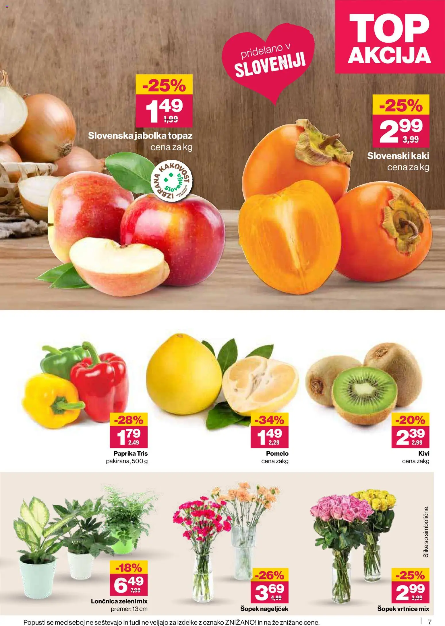 Novi Mercator katalog ponudbe – veljaven od 20.11.2025 | Stran: 7 | Izdelki: Kaki, Paprika, Šopek, Jabolka