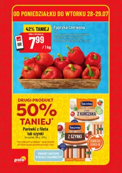 POLOmarket Gazetka - Super Hity od 28.07.2025 | Strona: 2 | Produkty: Parówki, Papryka, Papryka czerwona