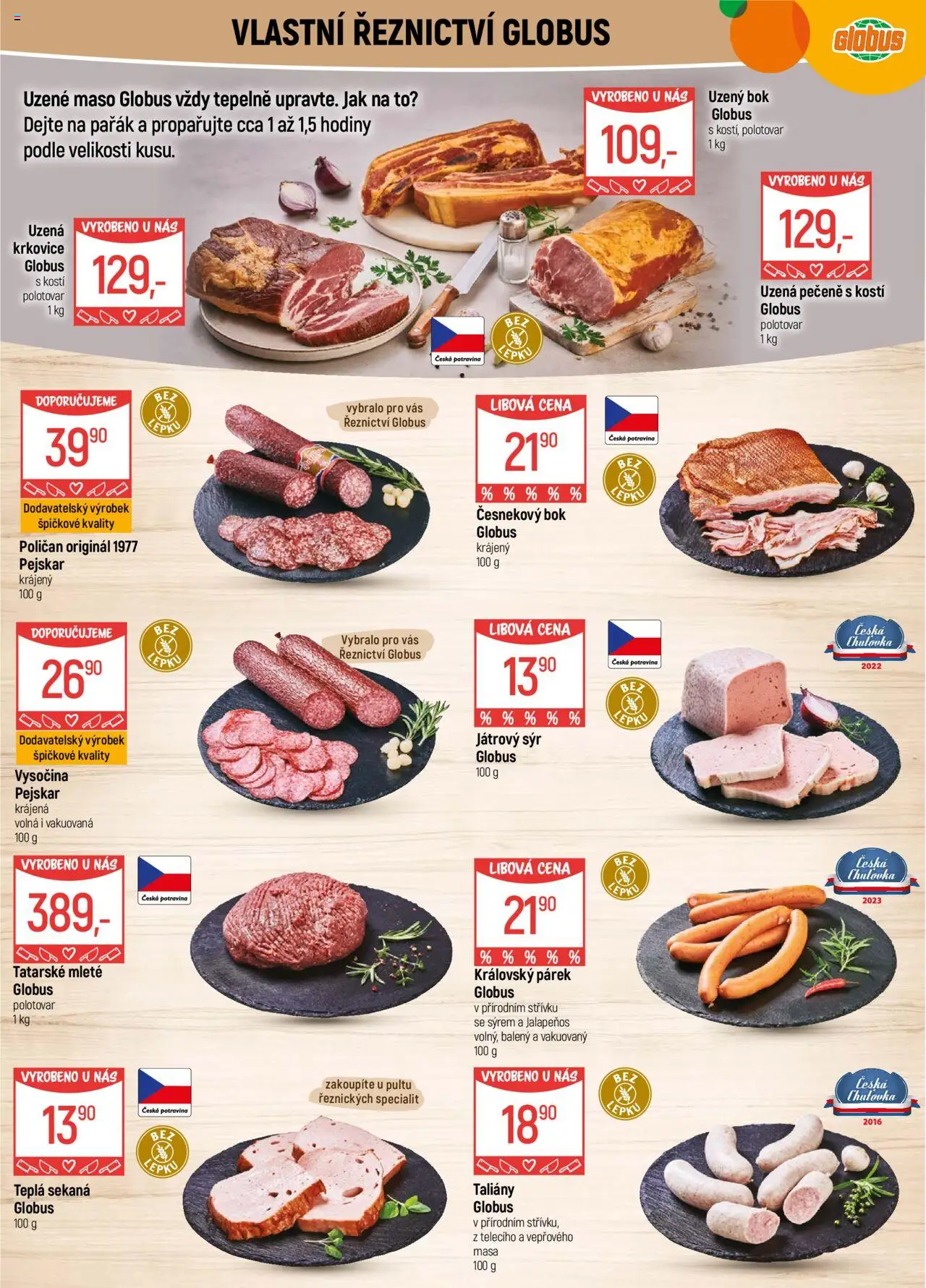 Globus leták - Liberec od 08.10.2025 | Strana: 6 | Produkty: Globus, Sekaná, Jalapeňos, Krkovice
