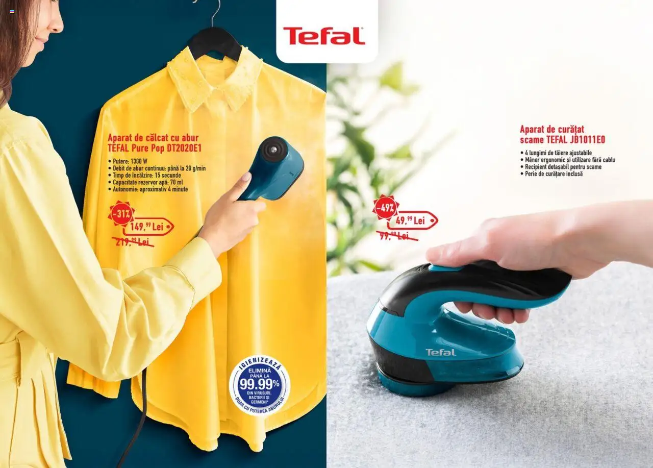 Carrefour catalog - Inovaţie și performanţă pentru casa ta – valabil de la 15.08.2025 | Pagină: 11 | Produse: Aparat de călcat, Cablu, Perie, Apă
