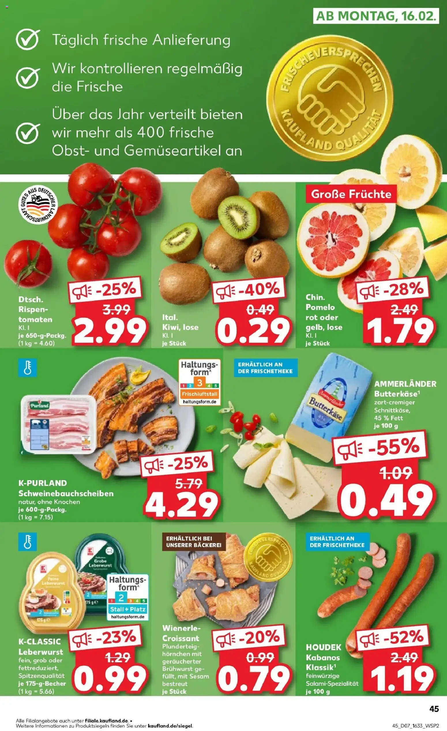 Kaufland prospekt Münsingen	 – gültig ab 12.02.2026 | Seite: 53 | Produkte: Butter, Tomaten, Croissant, Kiwi