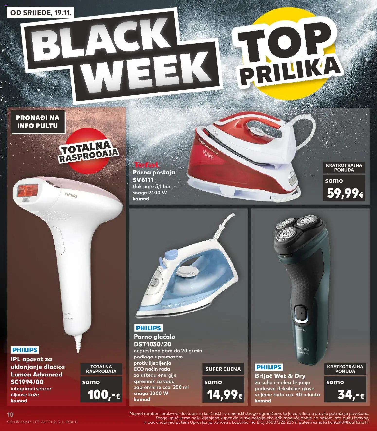 Kaufland HR akciós ujság - amely érvényes a következő dátumtól: 19.11.2025 | Oldal: 10 | Termékek: Tefal, Párna