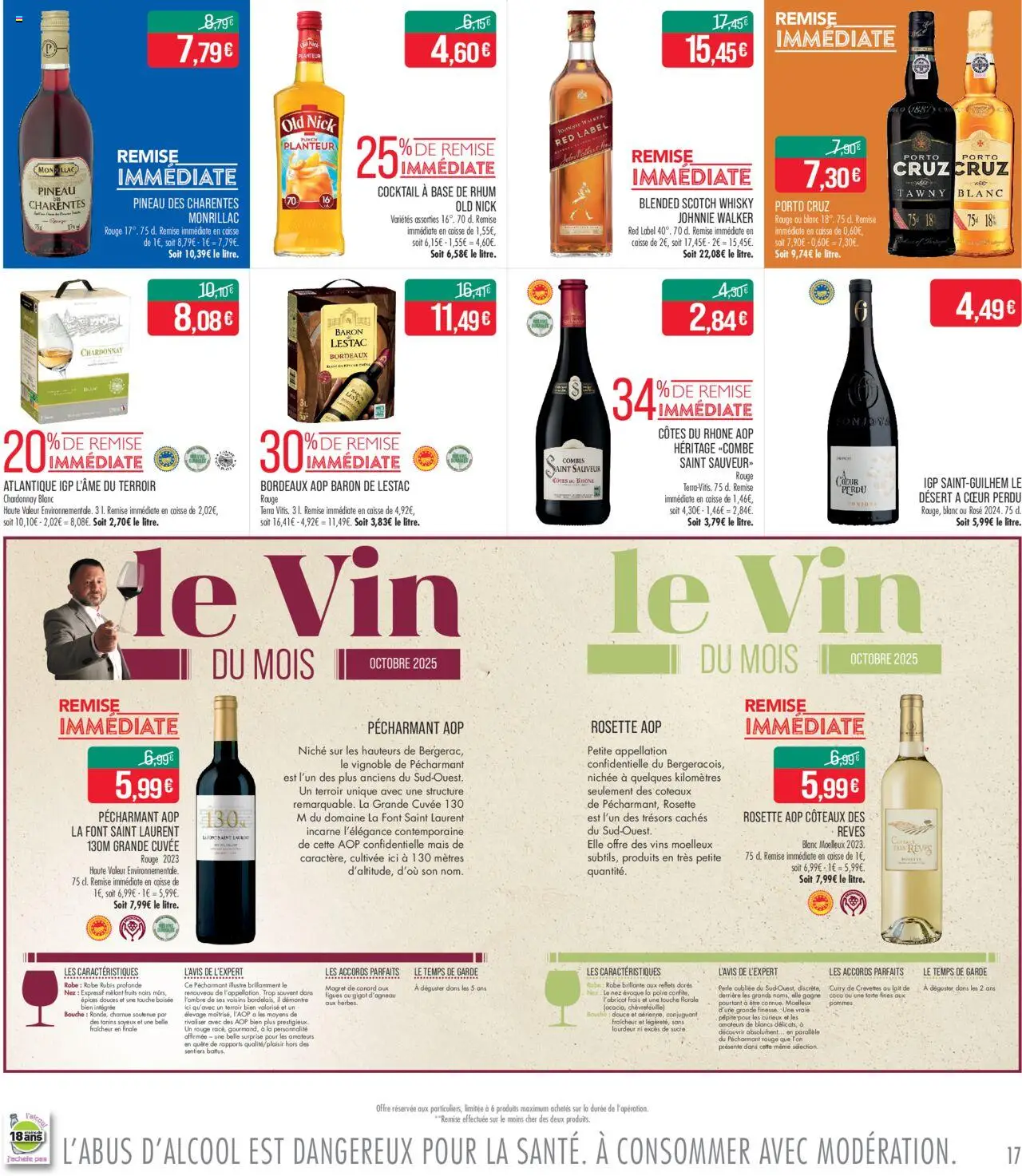  | Page: 17 | Produits: Whisky, Magret de canard, Mais, Lait