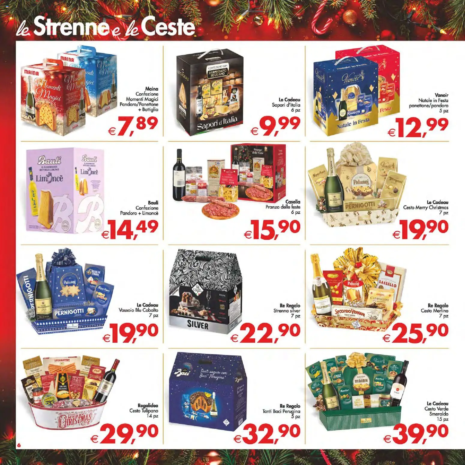 Volantino Decò del 16.12.2025 | Pagina: 6 | Prodotti: Pandoro, Parmigiano, Vassoio, Bottiglia