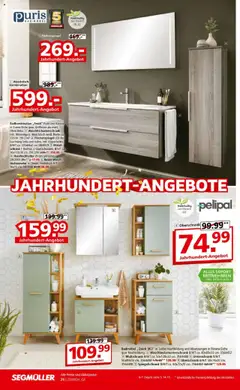 Segmüller Highlight  Angebote – gültig ab 23.08.2025 | Seite: 40 | Produkte: Bad, Waschtisch, Unterschrank, Midischrank