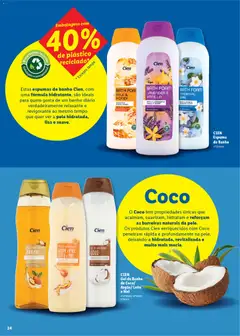 Pré-visualização CIEN Gel de Banho de Coco/ Argão/ Leite e Mel, Gel de Banho de Coco/ Argão/ Leite e Mel válido de 16.03.2026 | Página: 24 | Produtos: Gel de banho, Espuma de banho, Banho, Óleo