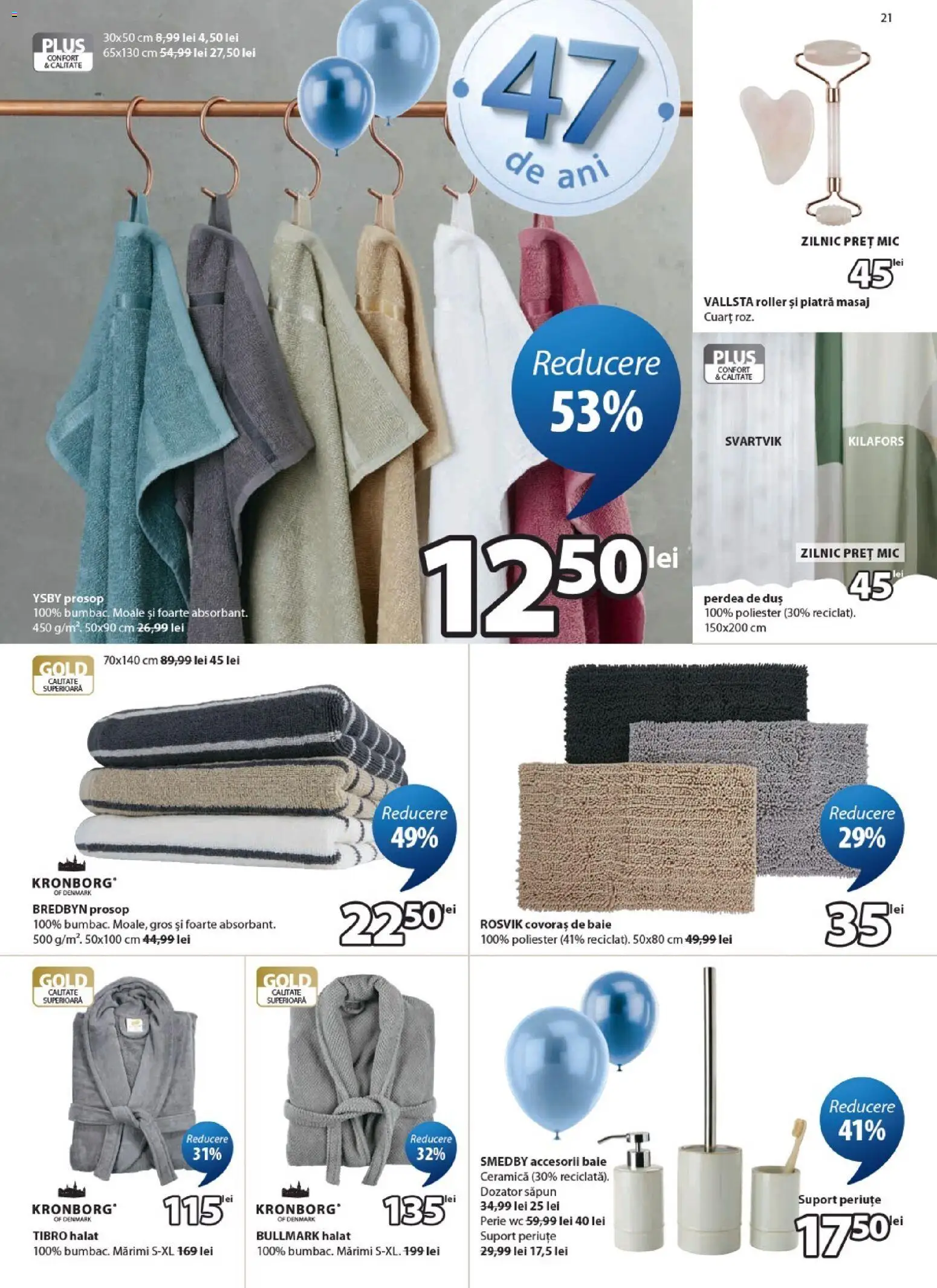 Noul catalog JYSK – valabil de la 25.03.2026 | Pagină: 21 | Produse: Duș, Perie, Covoraș de baie, Săpun