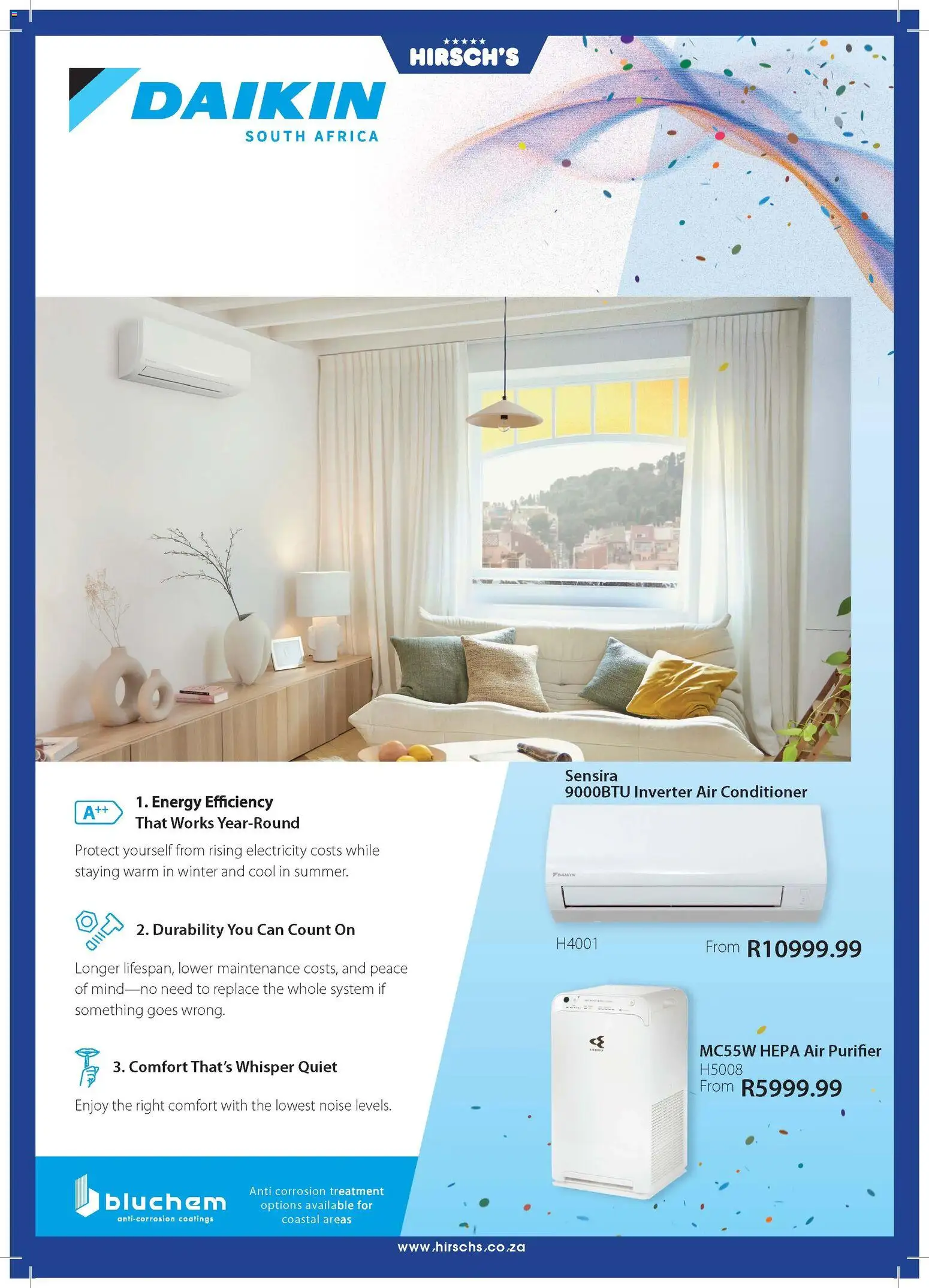 New Hirsch's catalogue – valid from 17.02.2026 | Page: 46 | Products: Air conditioner, Air purifier, Conditioner