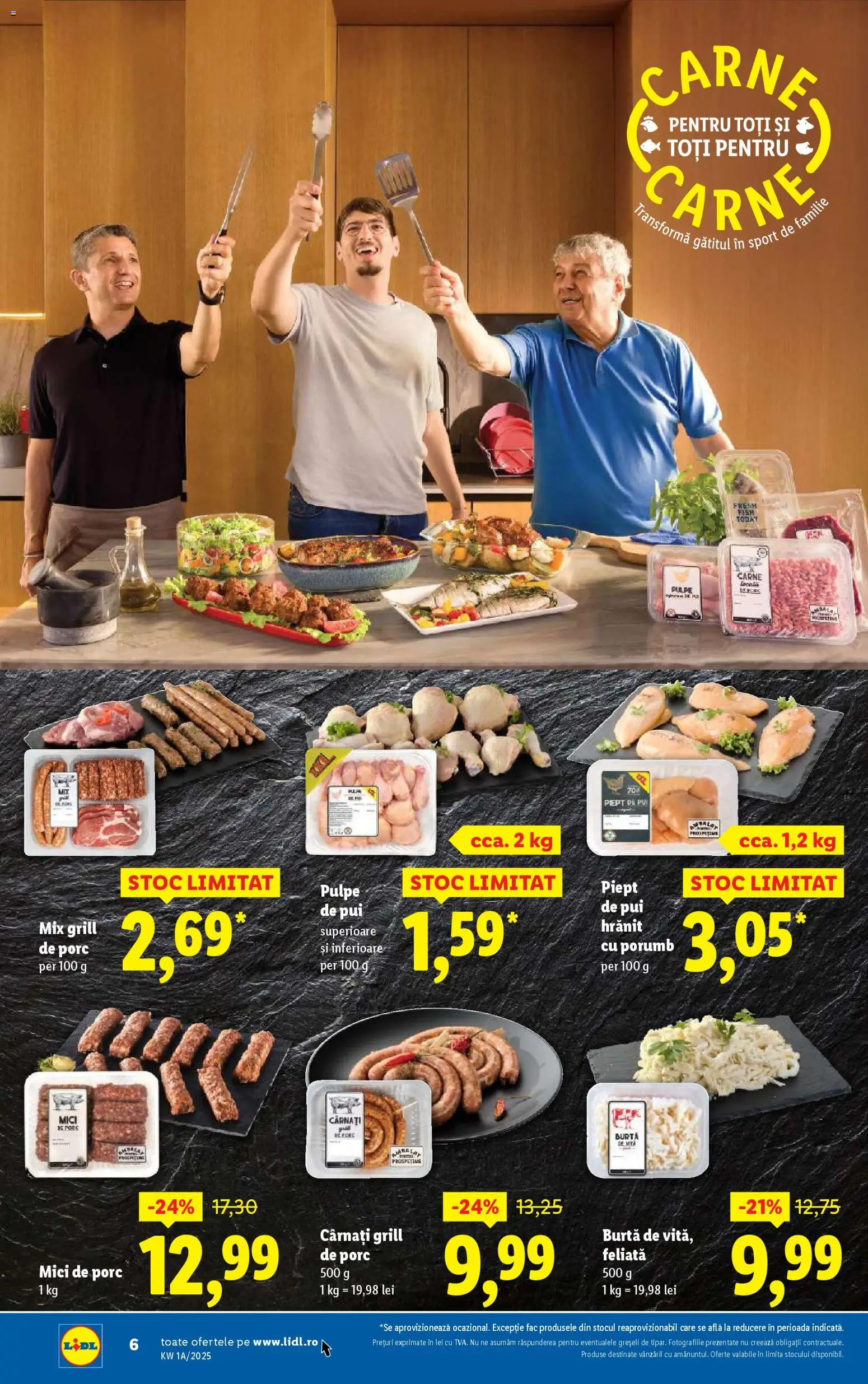Noul catalog Lidl – valabil de la 27.12.2025 | Pagină: 6 | Produse: Grill, Hacıyatmaz Kedi Oyuncağı, Mici, Porumb