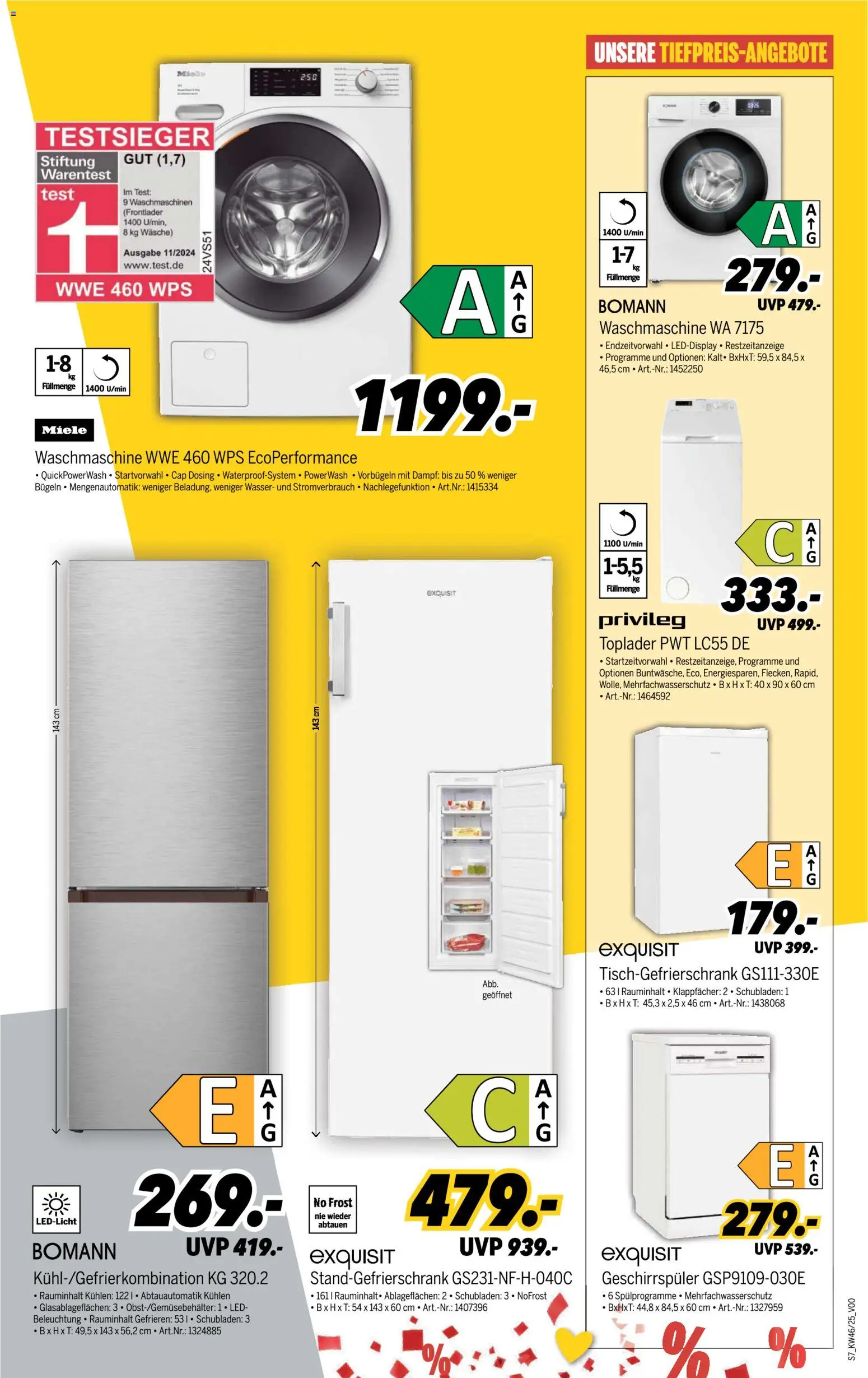 Medimax Prospekt 	 – gültig ab 08.11.2025 | Seite: 7 | Produkte: Miele, Waschmaschine, Wasser, Toplader