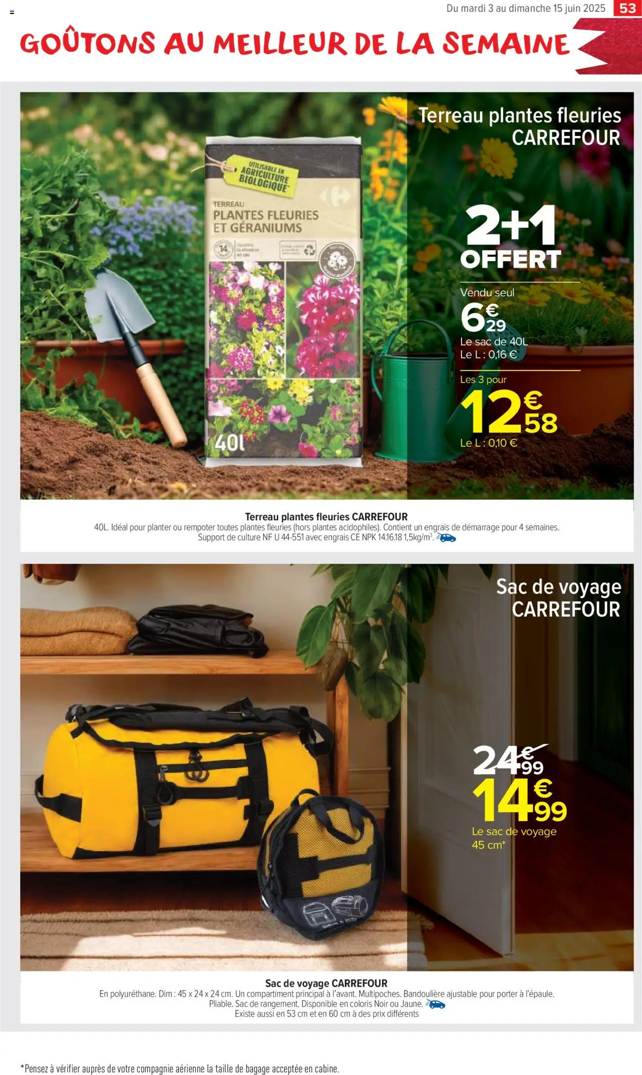  | Page: 55 | Produits: Plantes, Terreau, Bagage, Sac de voyage