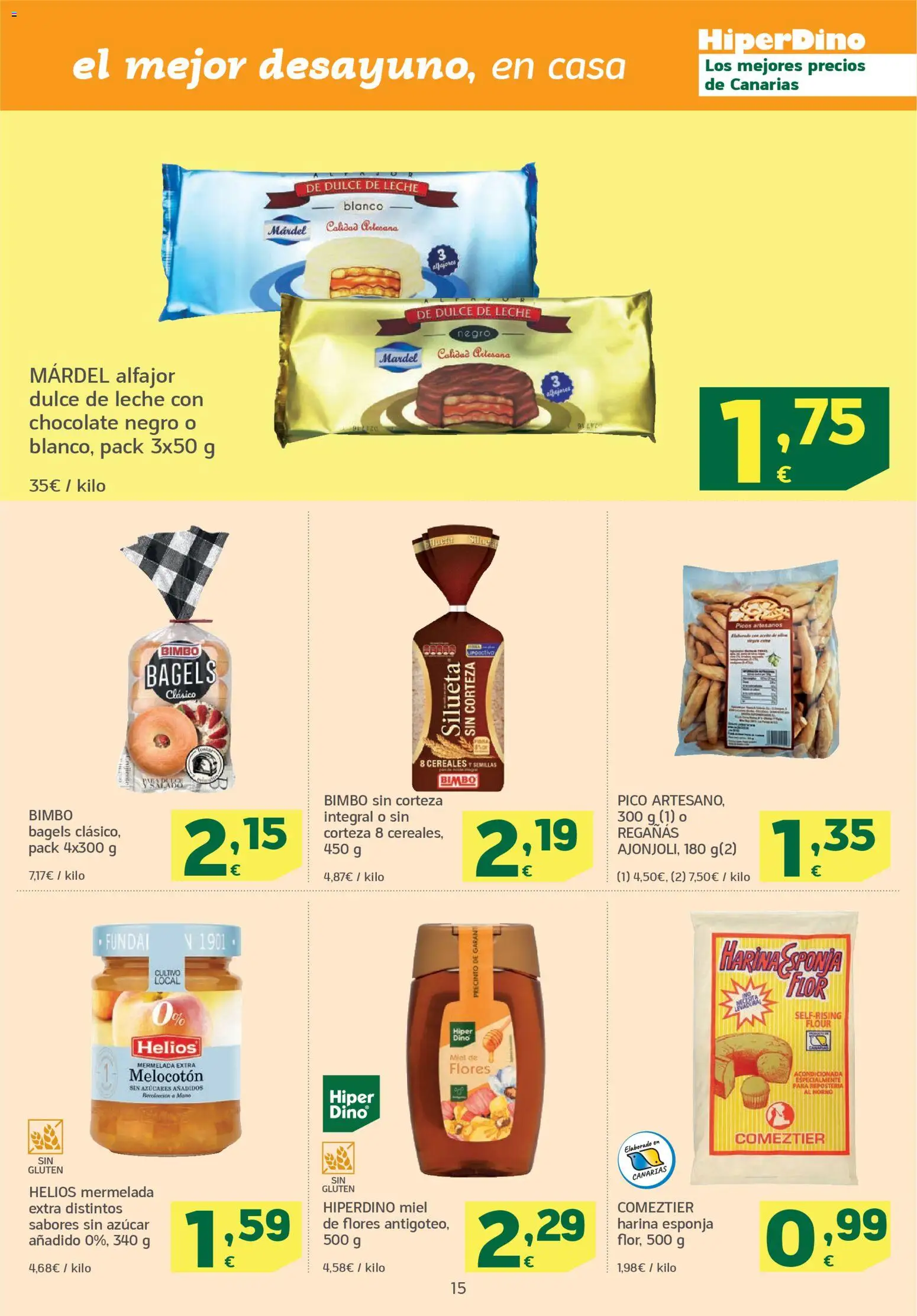 HiperDino folleto │ válido desde el 11.11.2025 | Página: 15 | Productos: Esponja, Leche, Cereales, Horno