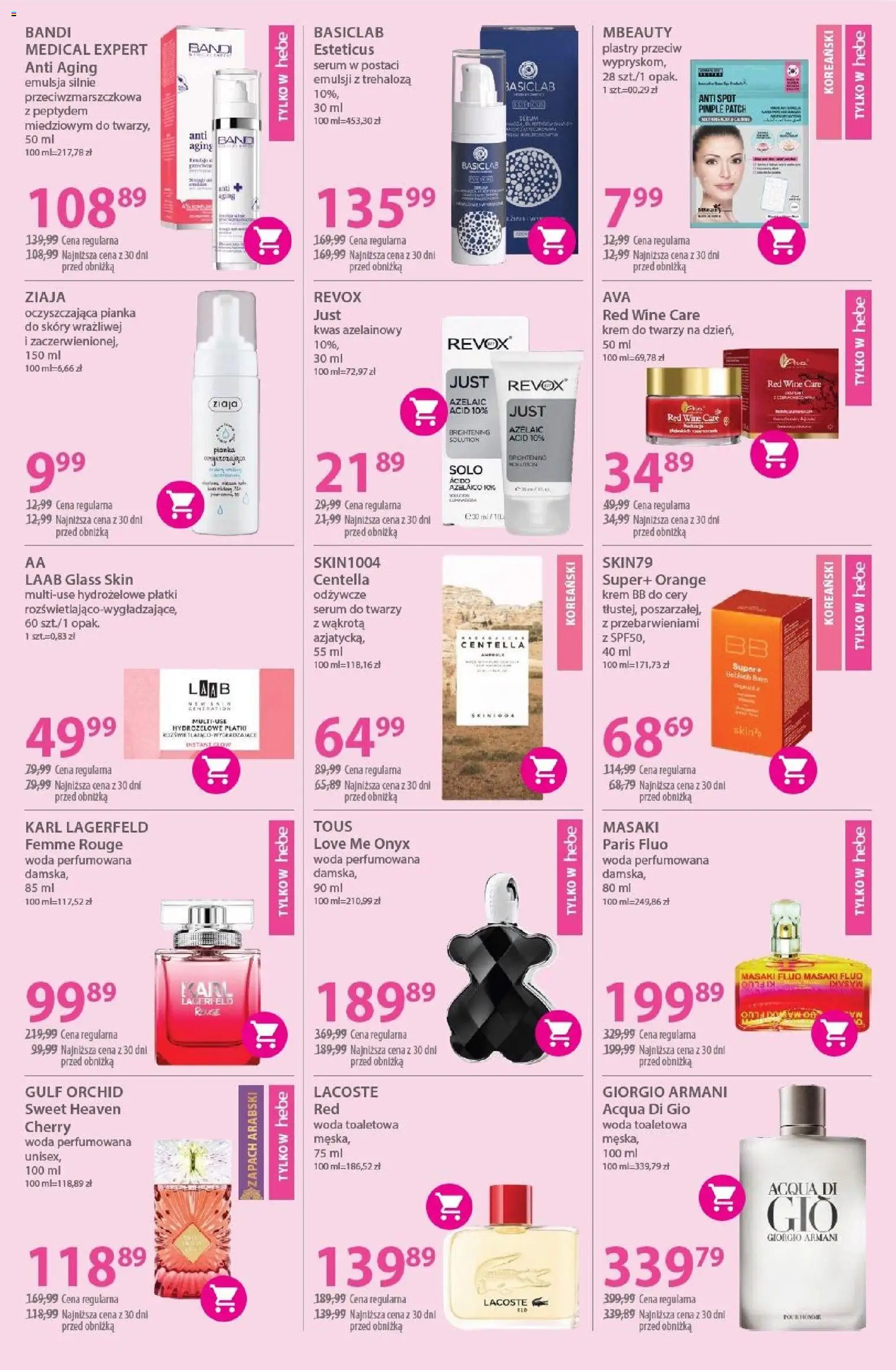 Hebe Gazetka od 02.01.2026 | Strona: 3 | Produkty: Zapach, krem BB, Woda, Serum do twarzy