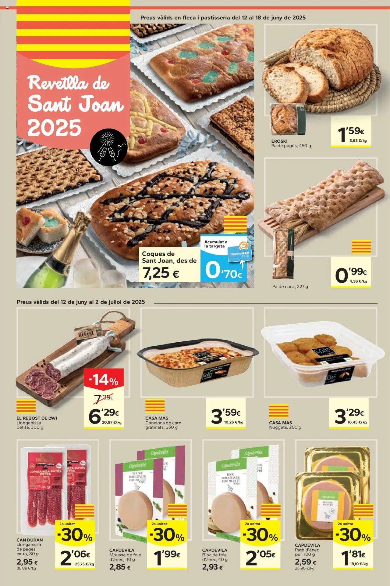Caprabo folleto │ válido desde el 12.06.2025 | Página: 2 | Productos: Mousse, Paté, Longaniza, Nuggets