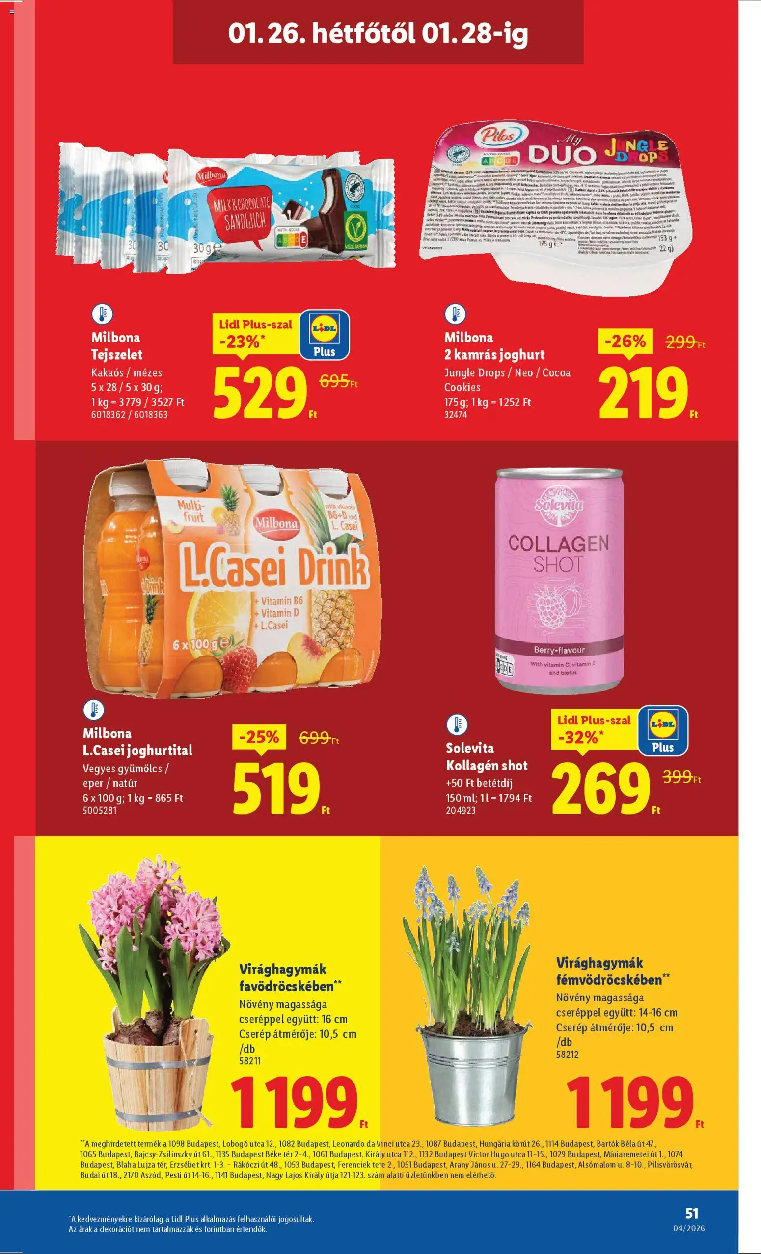 Lidl akciós ujság - amely érvényes a következő dátumtól: 22.01.2026 | Oldal: 51 | Termékek: Vitamin d, Kollagén, Joghurt, Eper