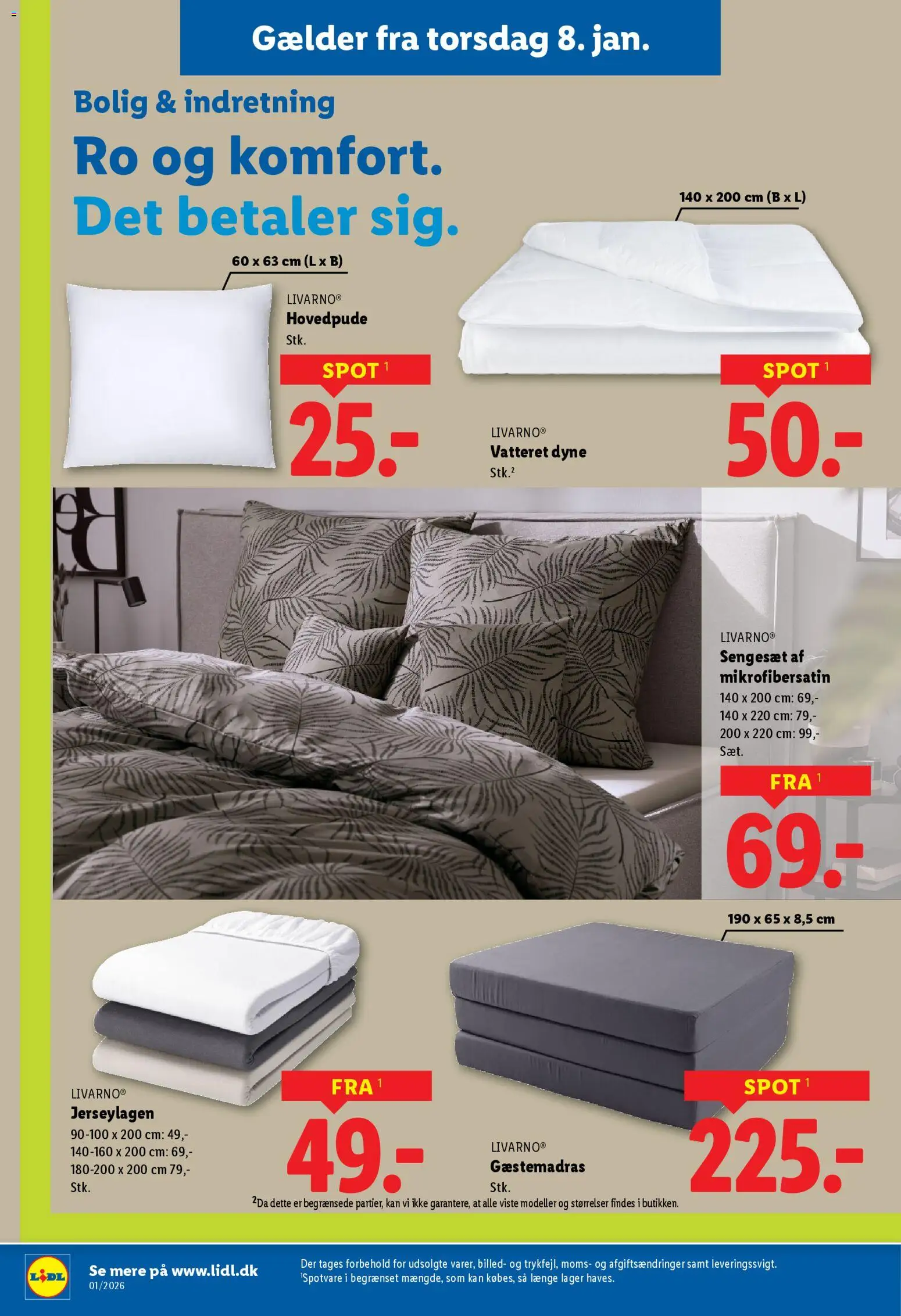 Lidl tilbudsavis – gyldig fra 02.01.2026 | Side: 33 | Produkter: Sengesæt, Søm