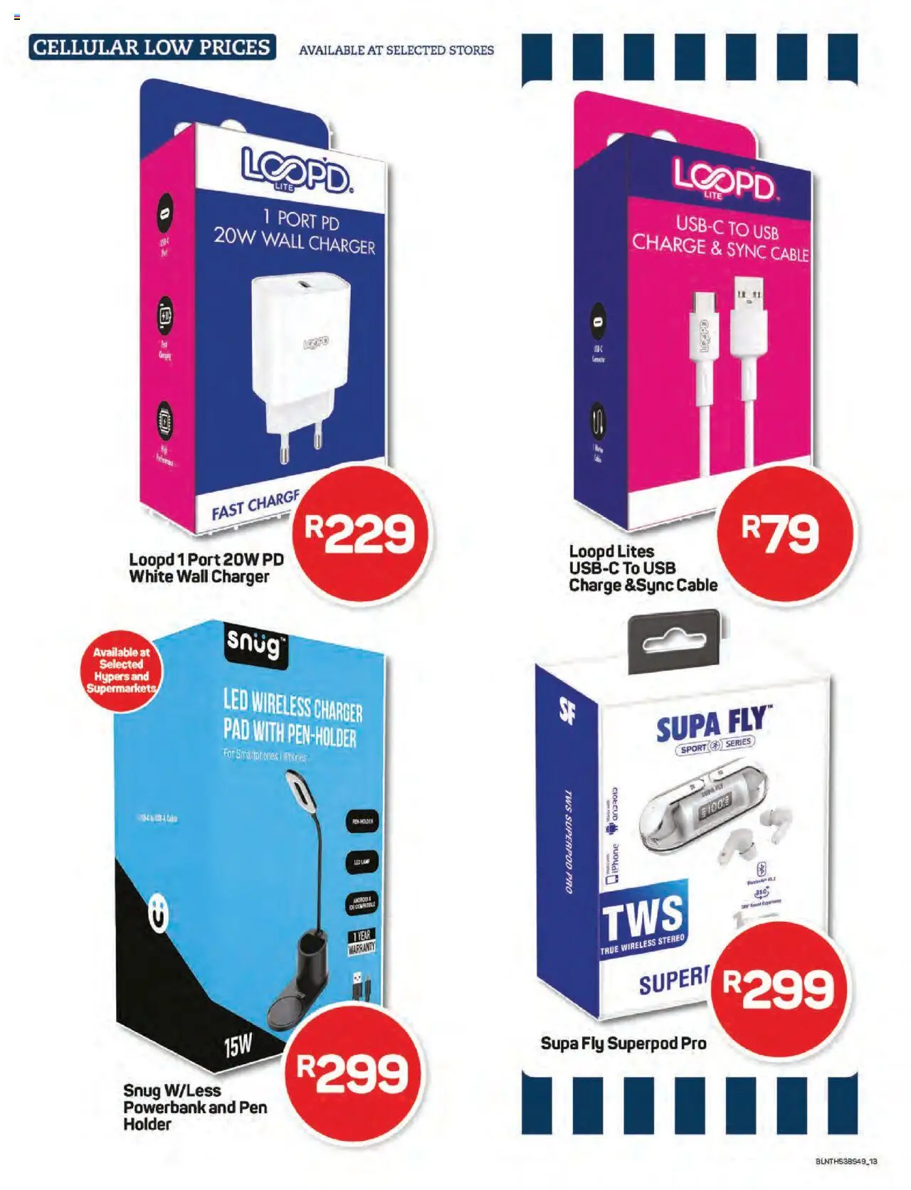 New Pick n Pay catalogue – valid from 20.10.2025 | Page: 13 | Products: Powerbank, USB, Charger, Pen