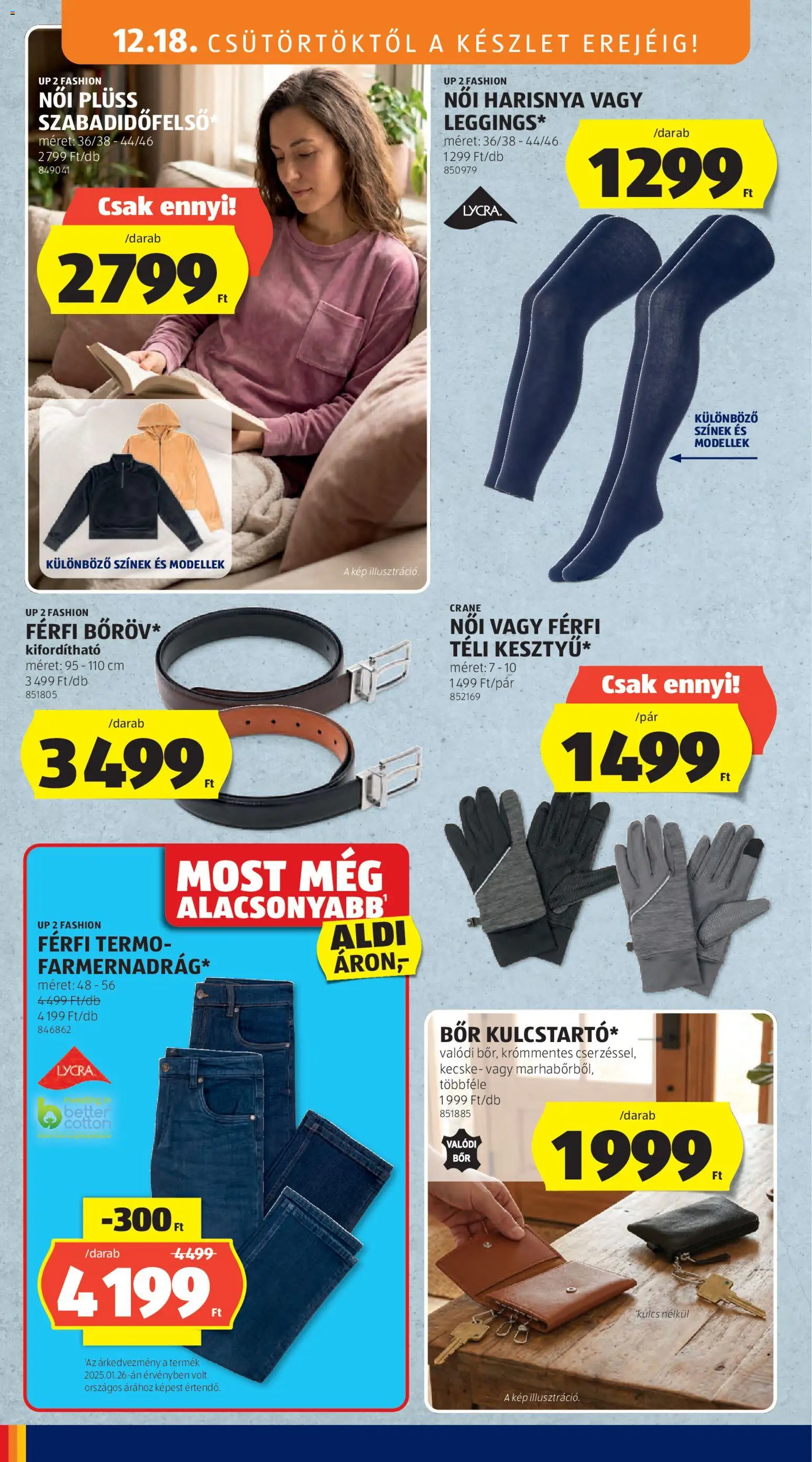 Aldi akciós ujság - amely érvényes a következő dátumtól: 18.12.2025 | Oldal: 4 | Termékek: Harisnya, Plüss, Bor