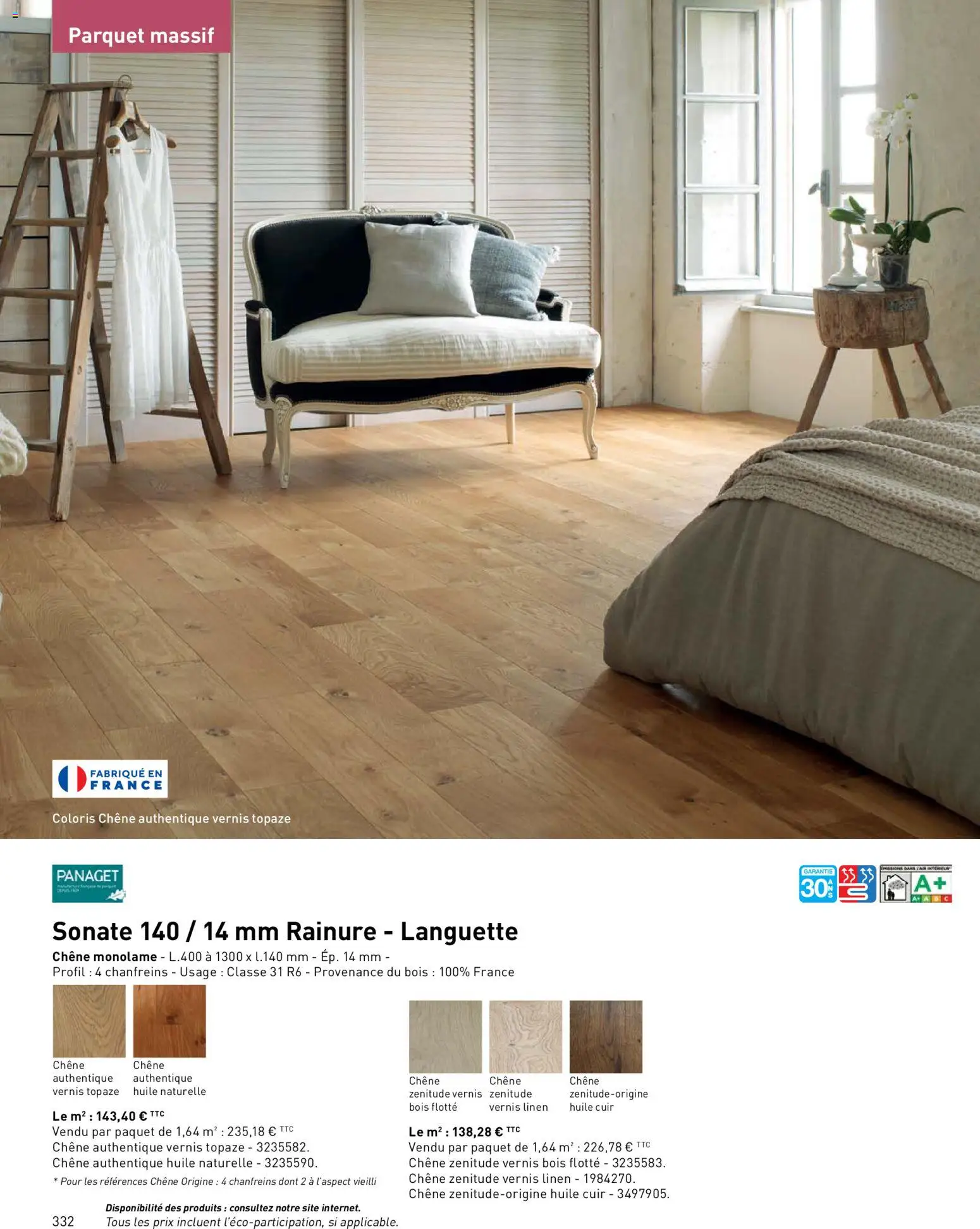 {H1} | Page: 332 | Produits: Parquet, Huile
