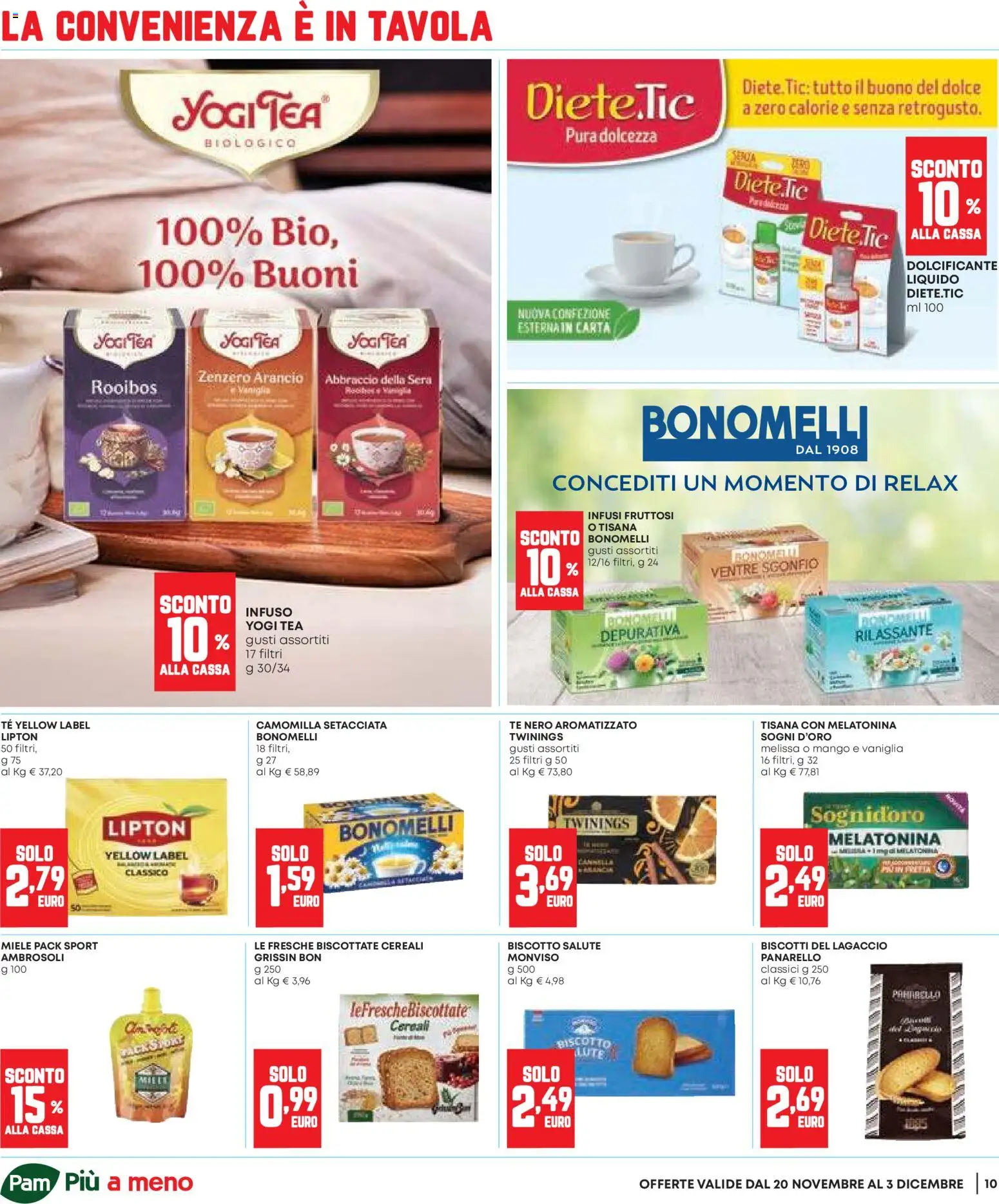 Volantino Panorama del 20.11.2025 | Pagina: 10 | Prodotti: Cereali, Biscotti, Mango, Miele