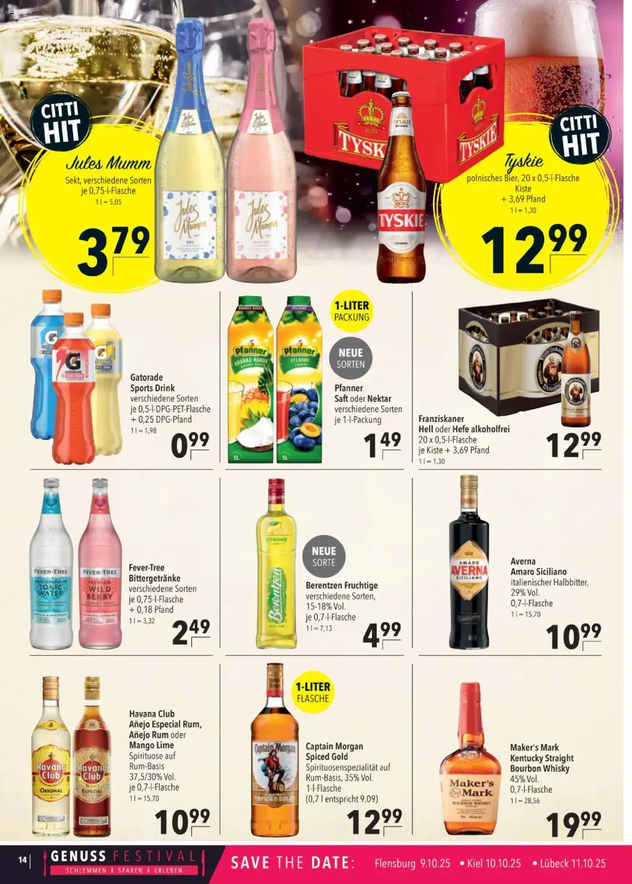 CITTI tilbudsavis – gyldig fra 10.09.2025 | Side: 14 | Produkter: Mango, Bourbon, Whisky, Lime
