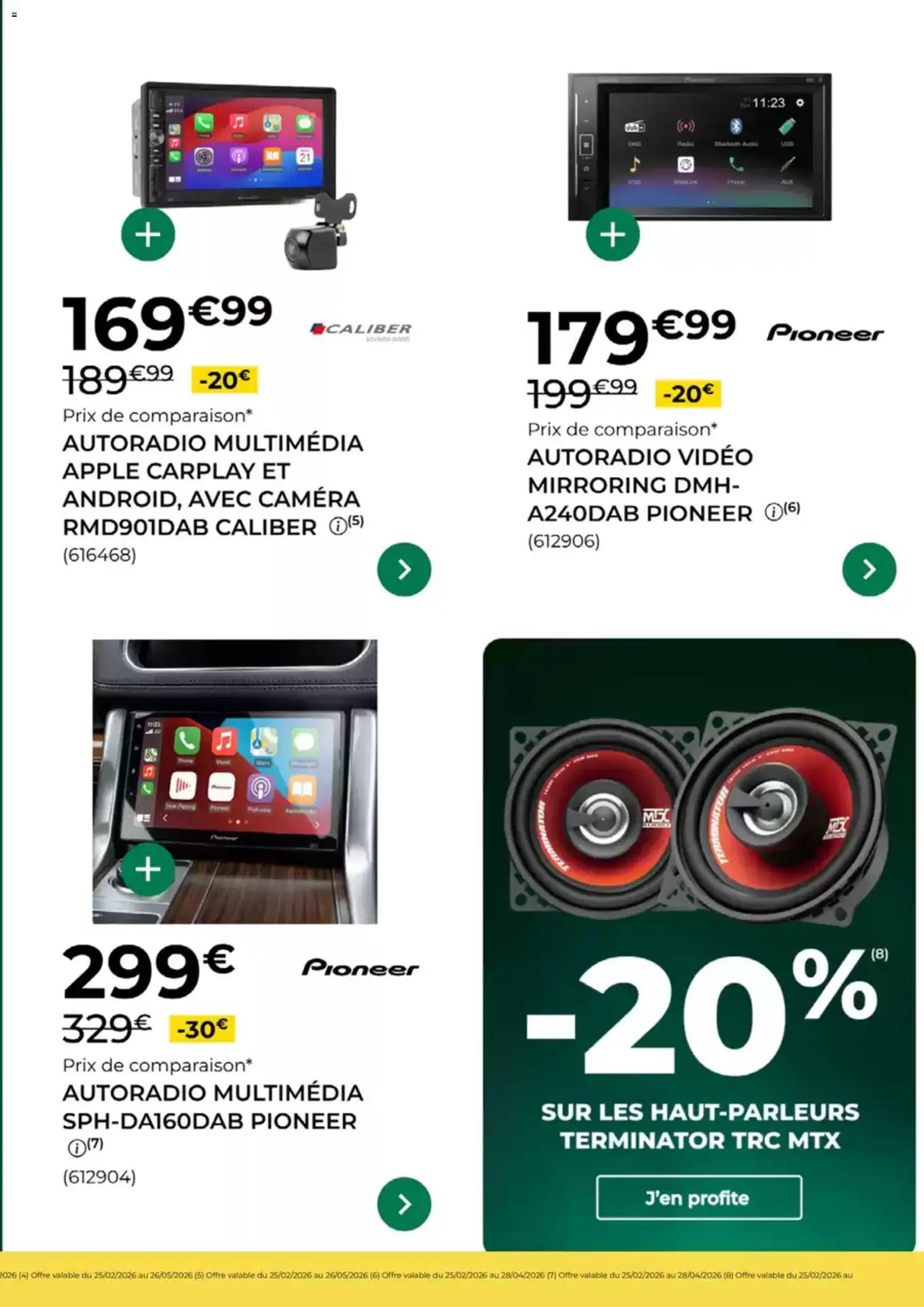 {H1} | Page: 11 | Produits: Vidéo, Autoradio, Caméra