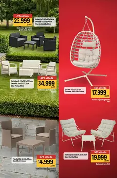 Baštenska garnitura grafit boja Marie, Fotelja(x2): 65x63x74cm, Dvosed: 65x113x74cm, Sto: 58.5x58.5x43cm - pregled Mega Maxi kataloga - važi od 02.04.2026 | Strana: 3