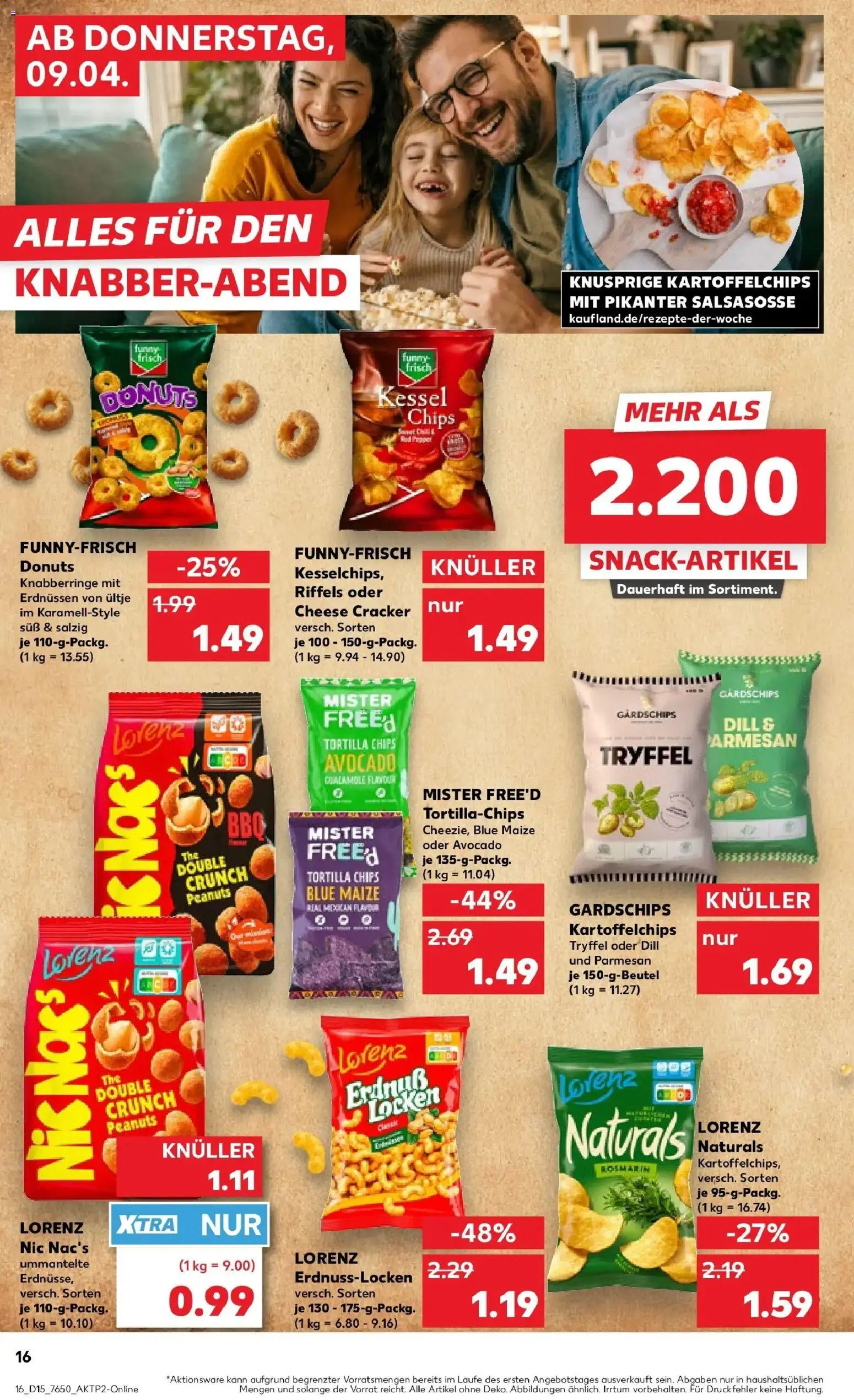 Kaufland Prospekt Schramberg	 – gültig ab 08.04.2026 | Seite: 16 | Produkte: Funny frisch, Avocado, Dill, Chips