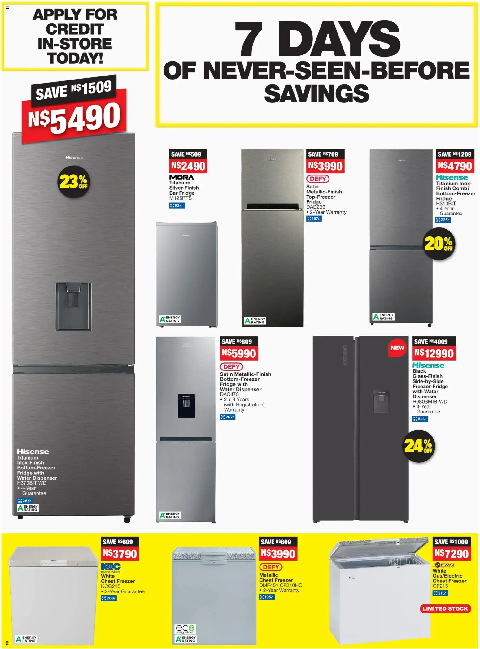 New OK Furniture catalogue – valid from 24.11.2025 | Page: 2 | Products: Freezer, Chest freezer, Stock, Water