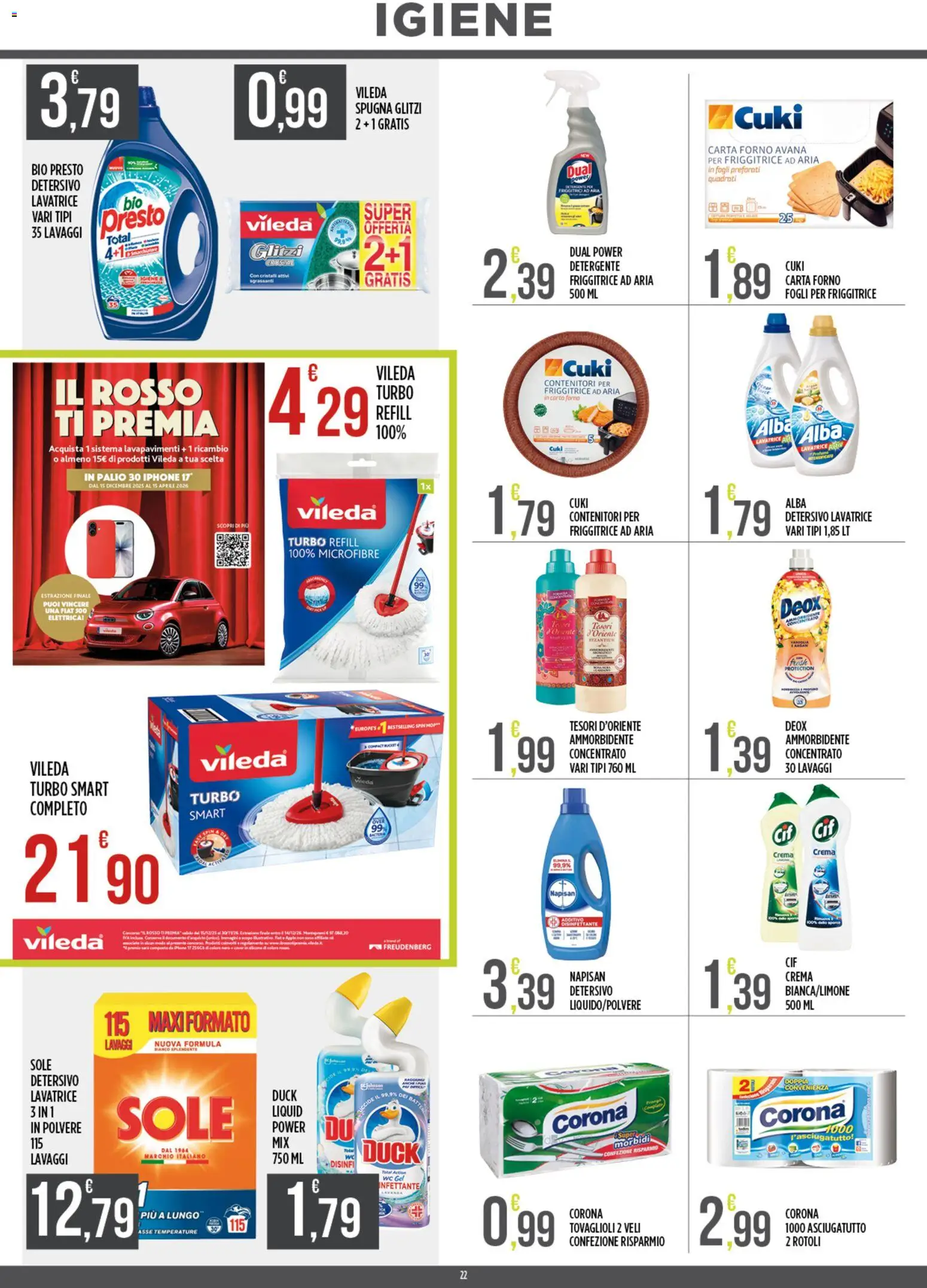 Volantino Euroesse del 09.03.2026 | Pagina: 22 | Prodotti: Iphone, Ammorbidente, Friggitrice, WC