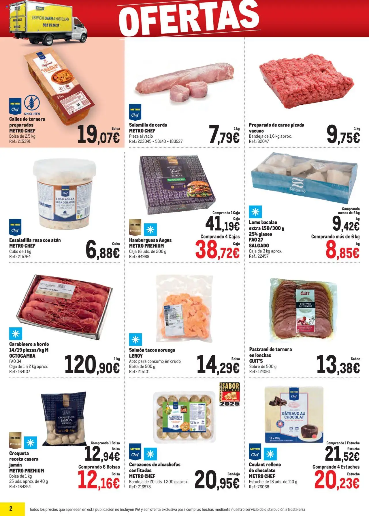 Makro - Ofertas Zaragoza │ válido desde el 06.10.2025 | Página: 2 | Productos: Ensaladilla, Solomillo de cerdo, Chocolate, Bandeja