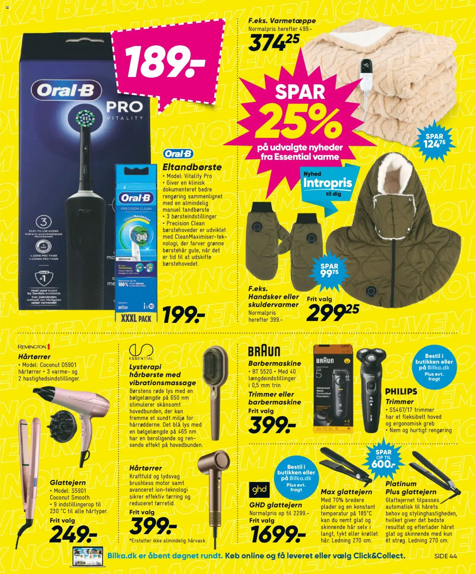 Bilka tilbudsavis – gyldig fra 21.11.2025 | Side: 30 | Produkter: Barbermaskine, Tandbørste, Eltandbørste, Handsker