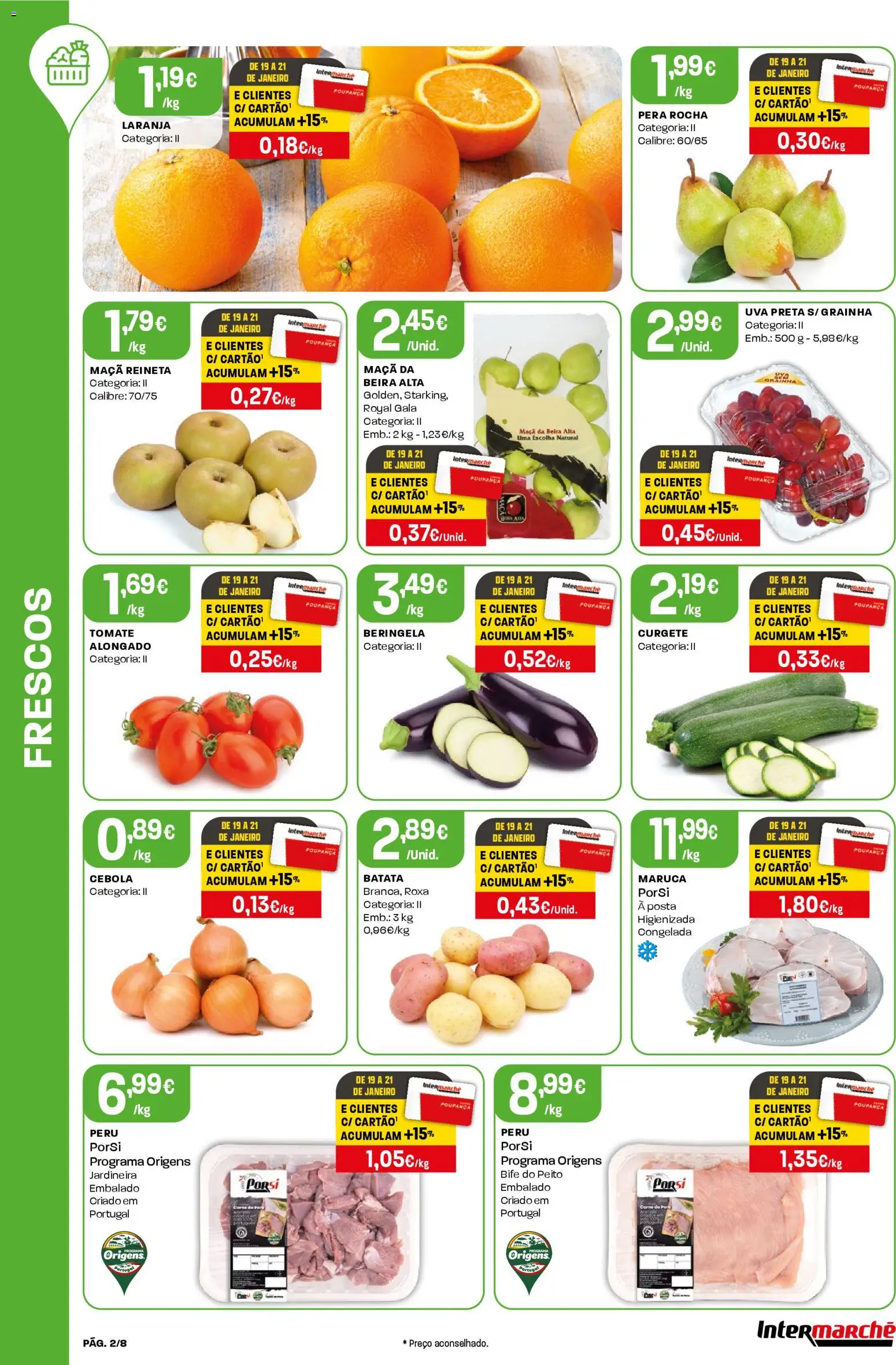 Intermarché Folheto Mini │ válido de 15.01.2026 | Página: 2 | Produtos: Batata, Peru, Curgete, Tomate