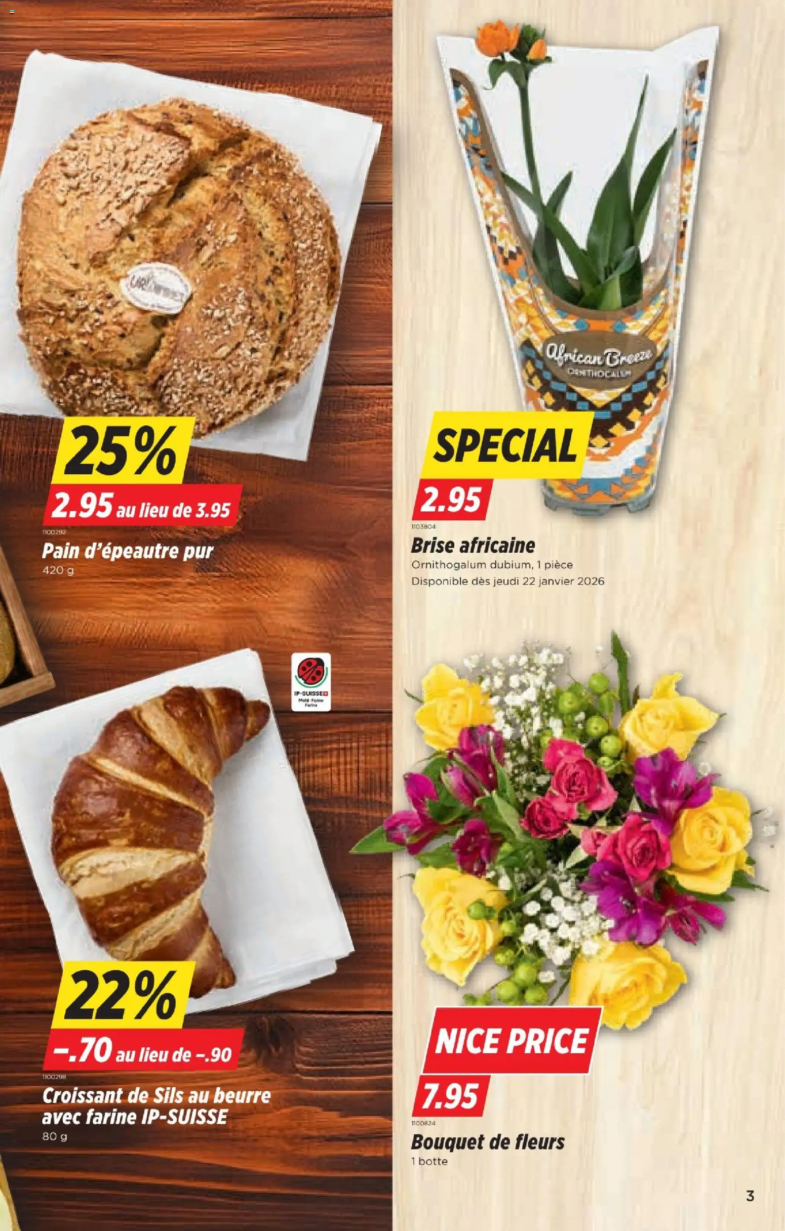 Denner Aktionen FR – gültig ab 20.01.2026 | Seite: 3 | Produkte: Mehl, Butter