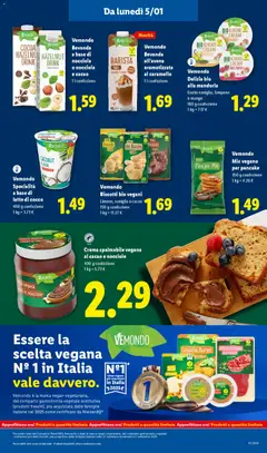 Anteprima del volantino Vemondo Specialità a base di latte di cocco, 400 g confezione 1 kg = 3.73 € valido a partire dal 05.01.2026 | Pagina: 25