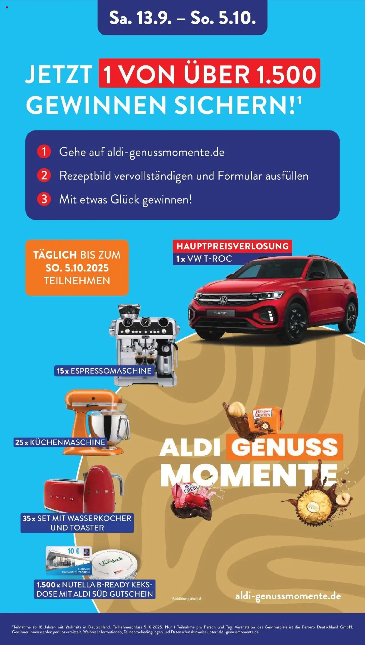 Aldi Süd - Aldi Süd: Wochenangebote – gültig ab 28.09.2025 | Seite: 39 | Produkte: Wasserkocher, Toaster, Nutella