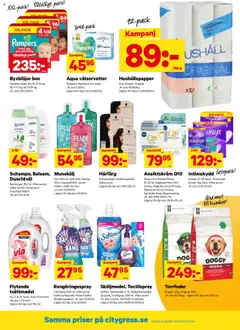 City Gross - erbjudanden - Förhandsvisning av reklamblad från butik City Gross aktuell från 20.10.2025 | Sida: 11 | Produkter: Schampo, Hårfärg, Sköljmedel, Ansiktskräm