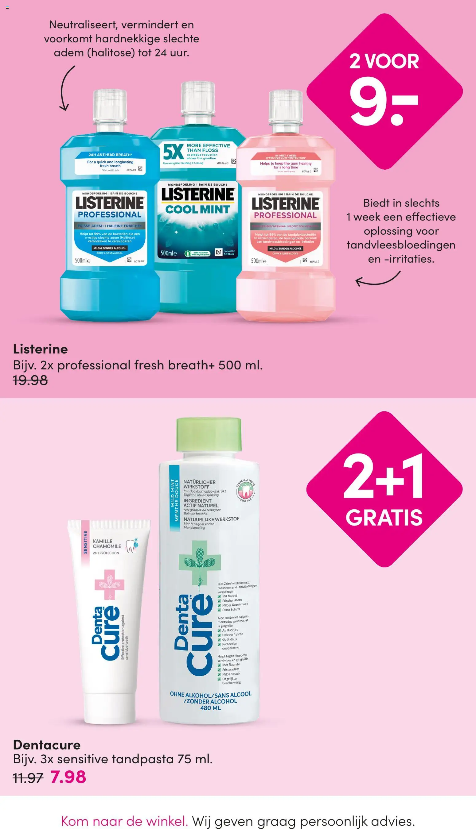 {H1} | Pagina: 18 | Producten: Tandpasta, Gum, La, Alcohol