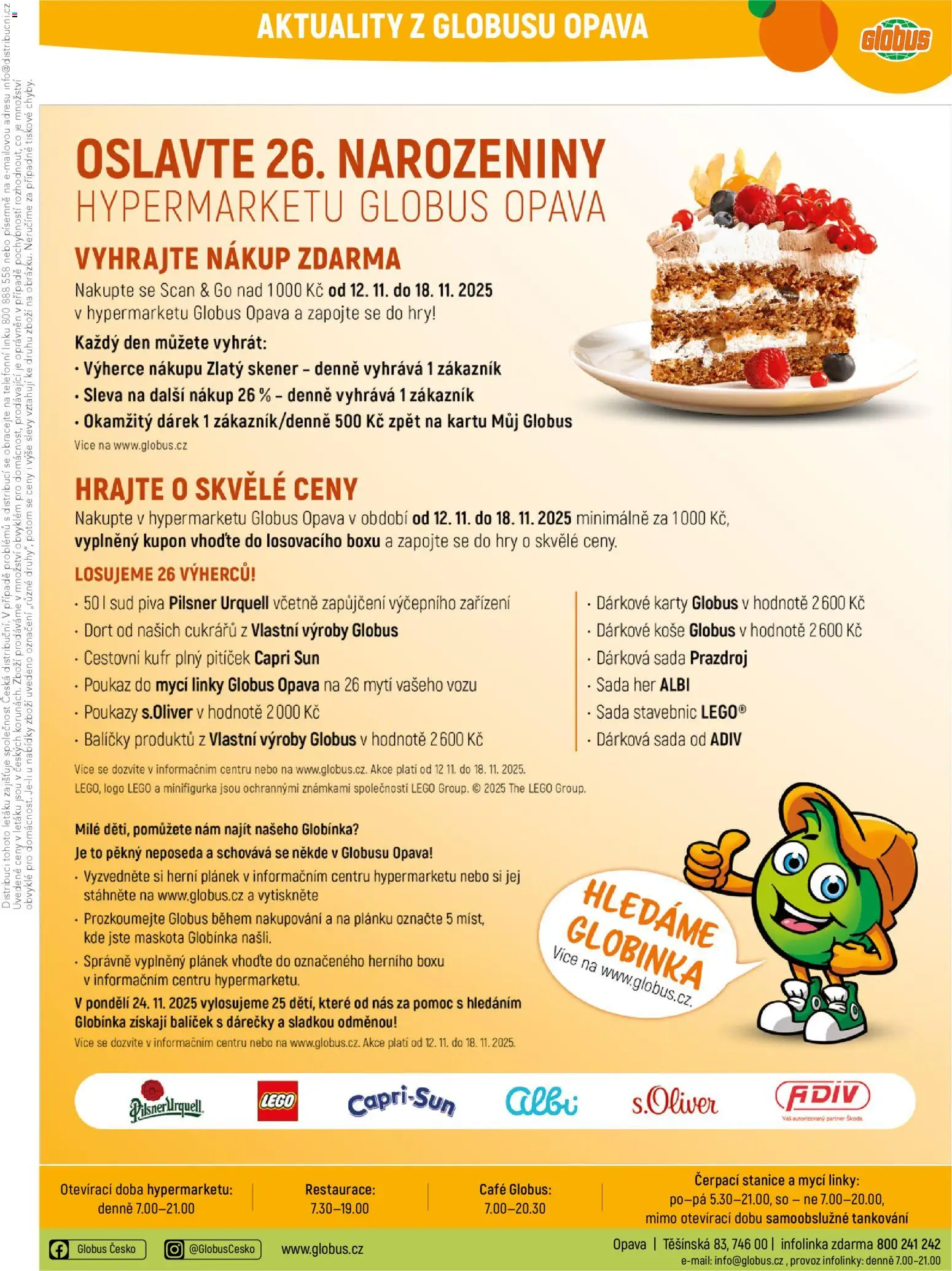 Globus leták - Opava od 12.11.2025 | Strana: 41 | Produkty: LEGO, Sud piva, Kufr, Dárkové koše