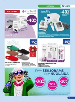 BENU leidinys galioja nuo 01.12.2025 | Puslapis: 25 | Prekių: Šlepetės, Termometras