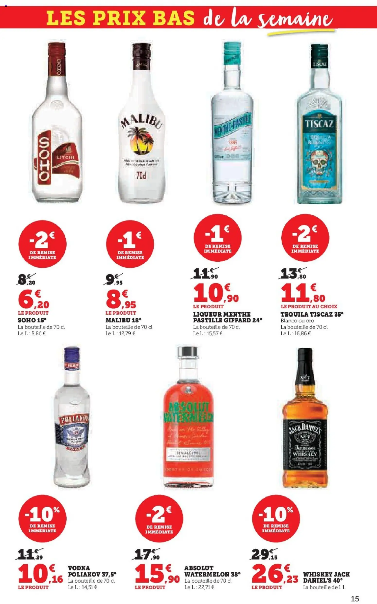 {H1} | Page: 15 | Produits: Vodka, Litchi, Menthe, Liqueur