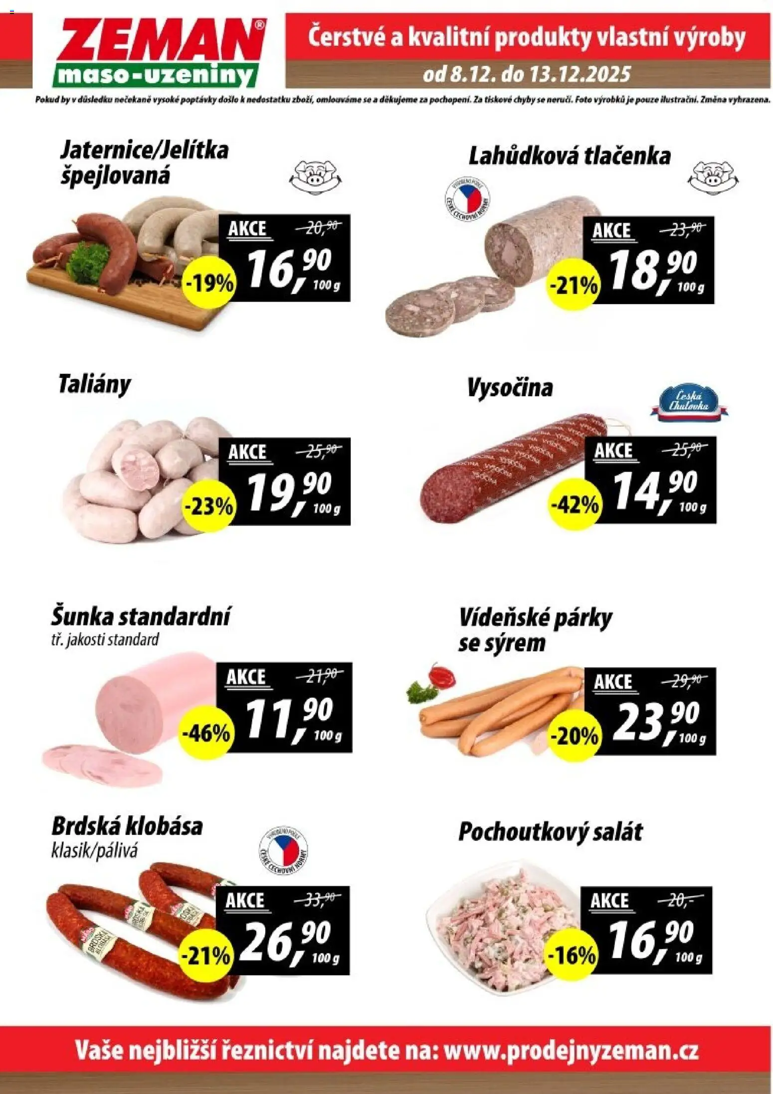 Prodejny Zeman leták - Dačice od 08.12.2025 | Strana: 2